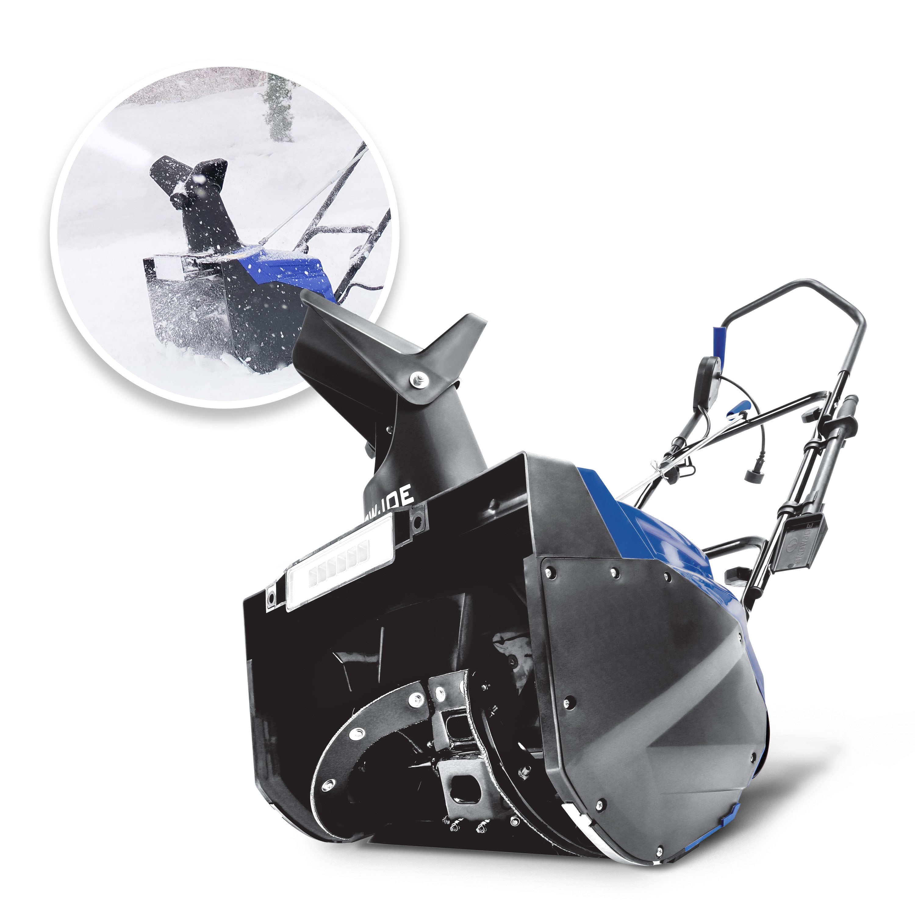 Snow Joe SJ623E 18-Inch Electric Walk-Behind Single Stage Snow Blower with Headlight - 15 Amp Motor for Efficient Snow Removal | Perfect for Driveways, Sidewalks & Small Yards