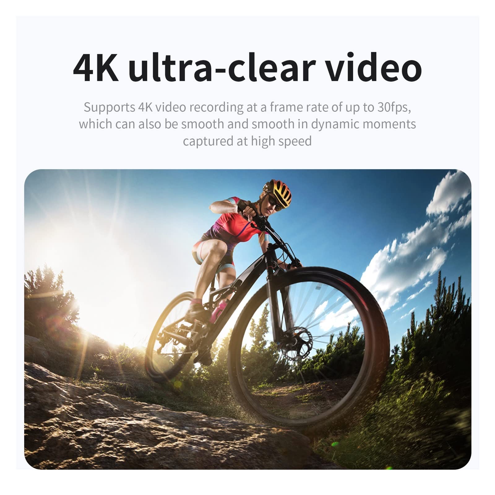 BODORME 4K Waterproof Action Camera with Remote Control & Touch Screen - 16GB TF Card Included - Ideal for Helmet Mounting, Snorkeling, Driving, and Sports Recording