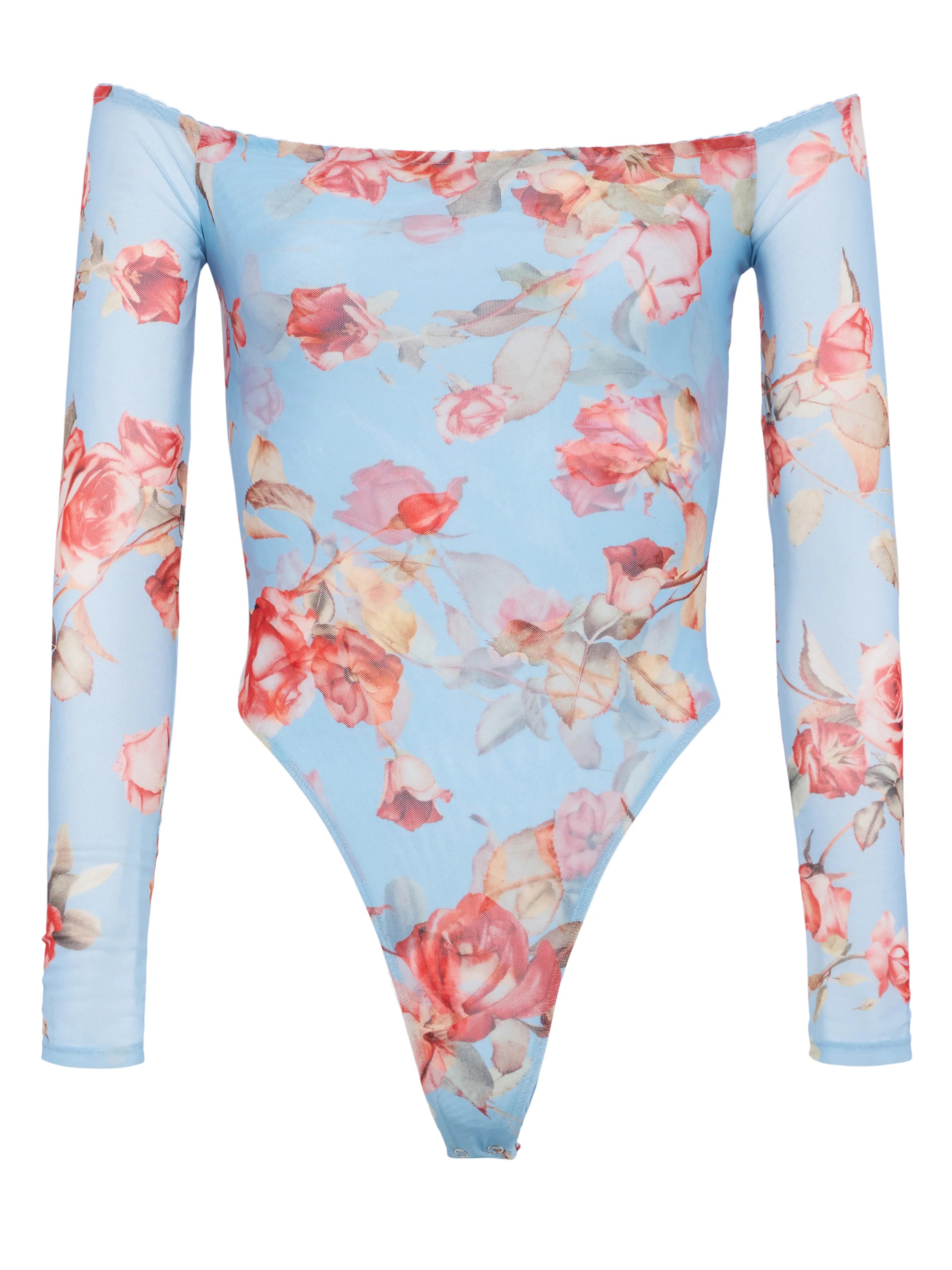 L'Agence Peonie Off The Shoulder Bodysuit for Women - Sexy Sleeveless Stretch Jumpsuit for Night Out, Party & Date Night