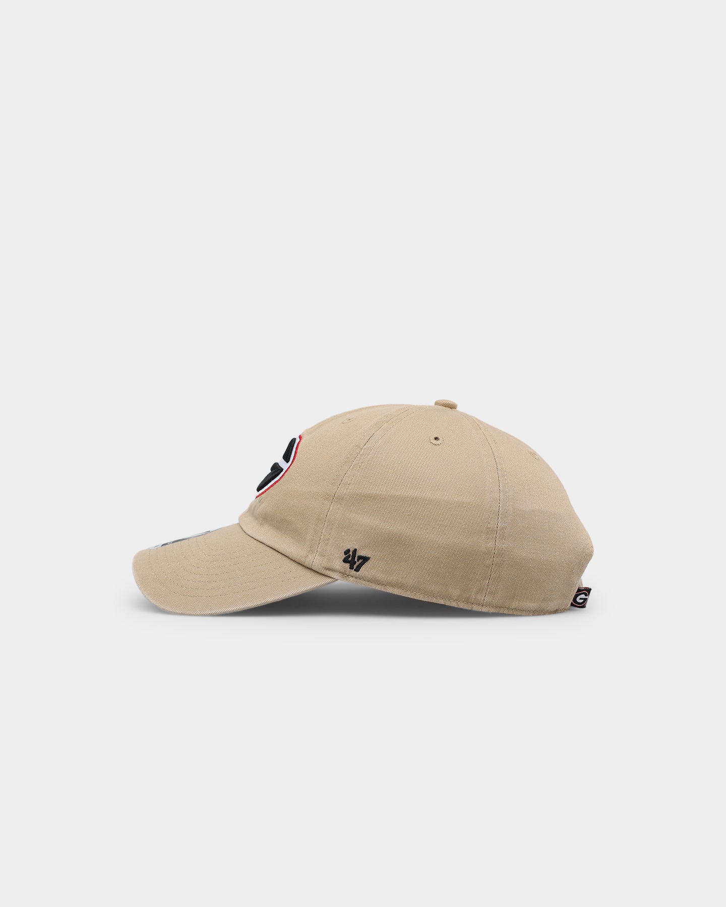 47 Georgia Bulldogs Clean Up Strapback Hat - Adjustable Khaki Baseball Cap for Men & Women - Perfect for Game Day, Tailgating, and Casual Wear
