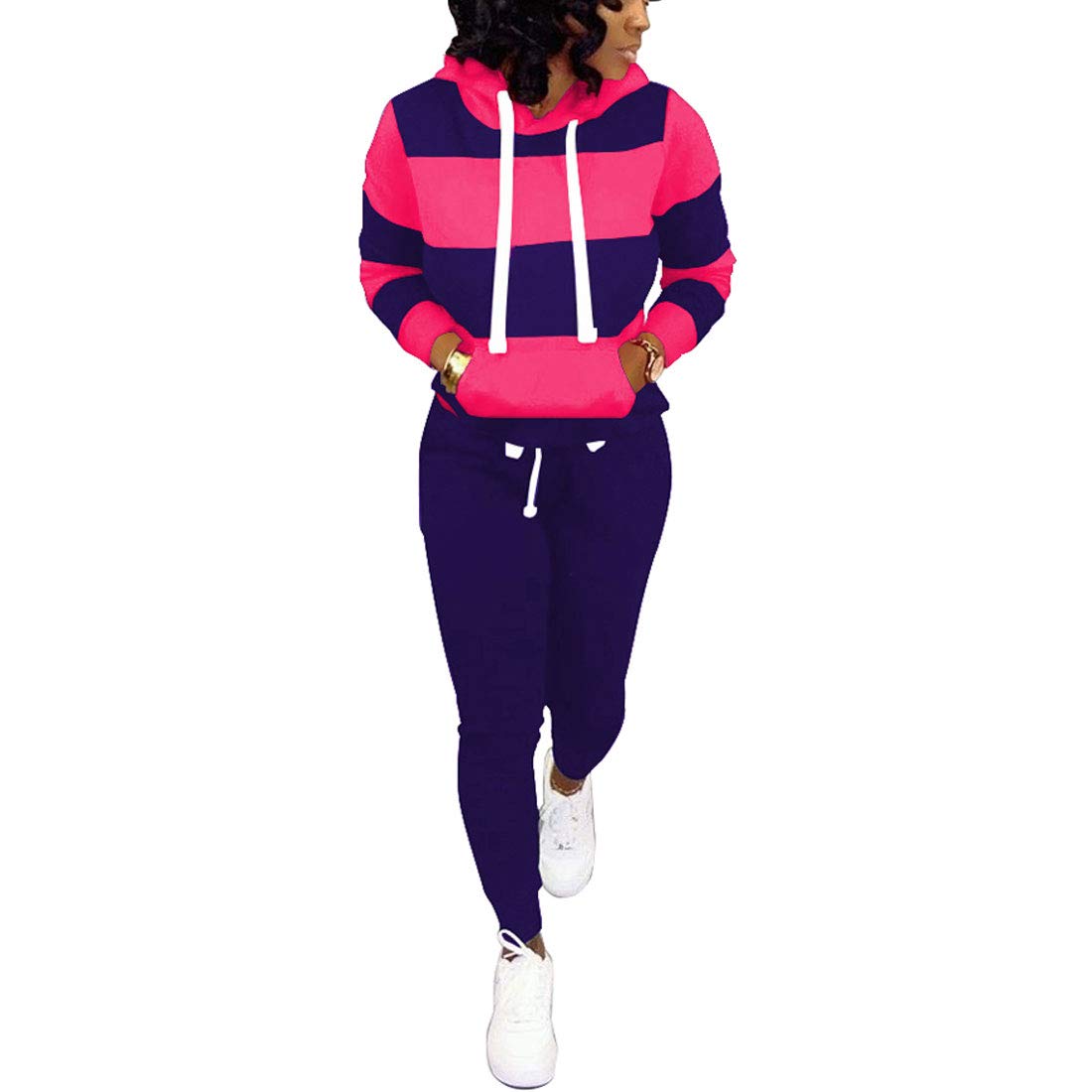 Women's Two Piece Jogging Suits - Casual Lounge & Workout Outfits for Running, Yoga, Travel & Home Comfort