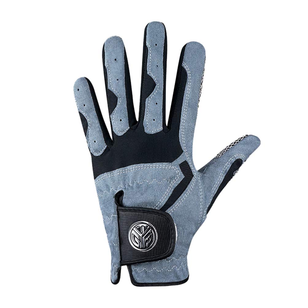 LIOOBO Left Hand Golf Gloves for Men - Anti-Slip Breathable Golfing Gloves with Comfort Grip - Perfect for Beginners & Golf Enthusiasts (Ideal for Driving Range, Practice Sessions & Tournament Play)