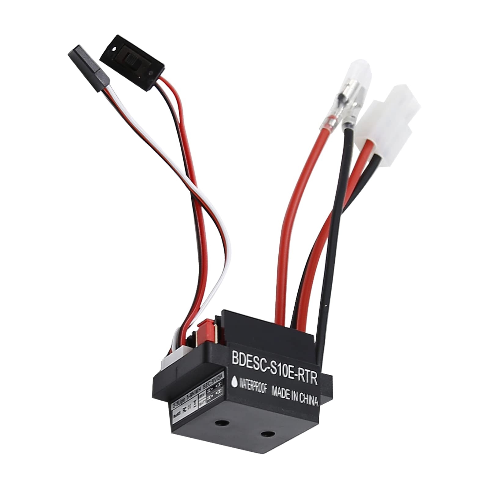 320A High Voltage Waterproof Brushed ESC for RC Cars, Buggies & Trucks - Durable Electronic Speed Controller for Off-Road Racing & Crawling
