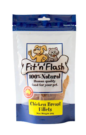 Fit n Flash Chicken Treats - Healthy & Natural Dog Training Rewards for Small & Large Breeds - Perfect for Obedience Training, Agility Exercises & Positive Reinforcement