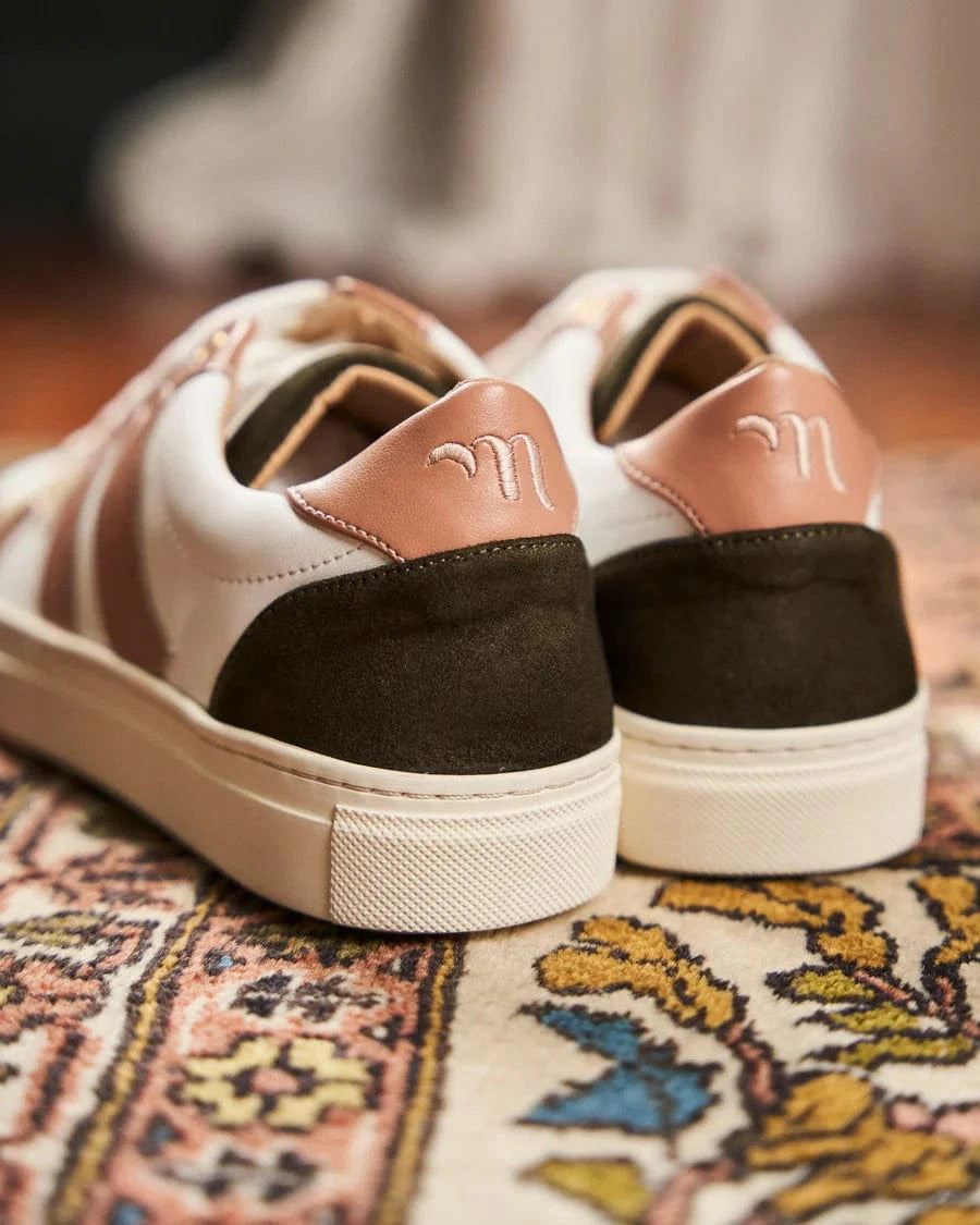 Vegan Grain & Apple Leather Sneakers for Women - Eco-Friendly Plant-Based Shoes for Walking, Running & Casual Wear | Magnolia Collection | Perfect for Workouts, Errands & Everyday Comfort