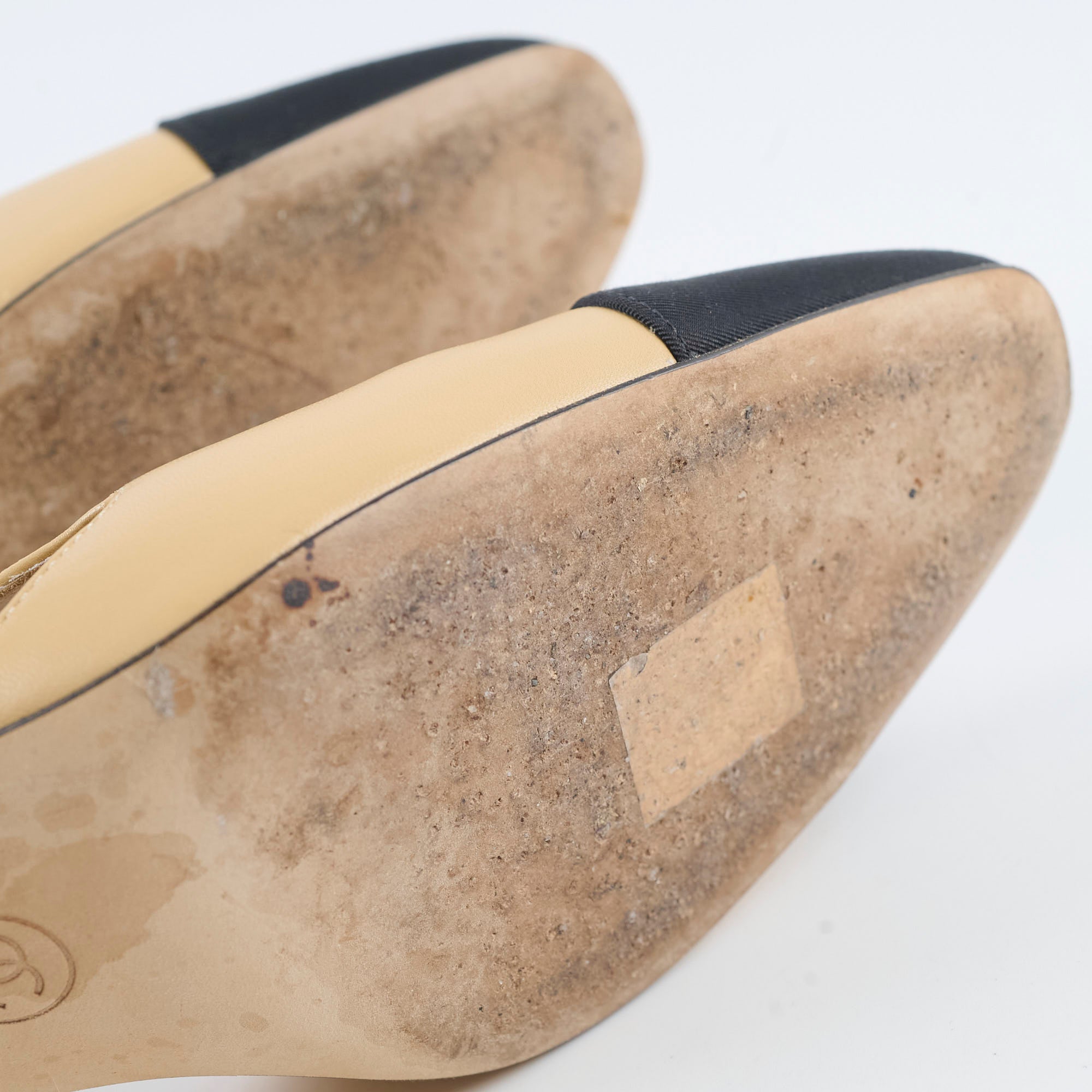 Chanel Beige Slingback Pumps Size 37.5 - Classic Heels for Women | Perfect for Office, Wedding & Evening Events