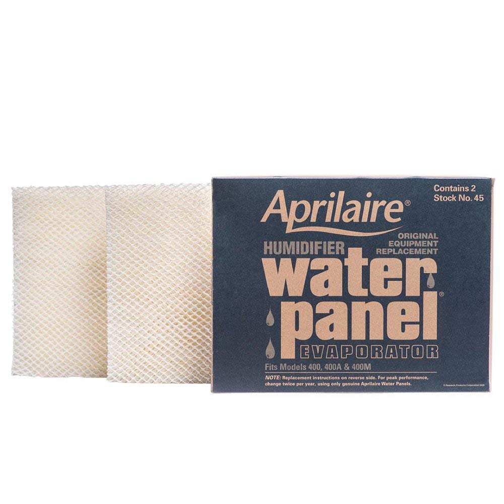 Aprilaire 45 Humidifier Water Panel - Compatible with Model 400, 400A & 400M - 2 Pack - Perfect for Home HVAC System Maintenance and Dry Air Relief