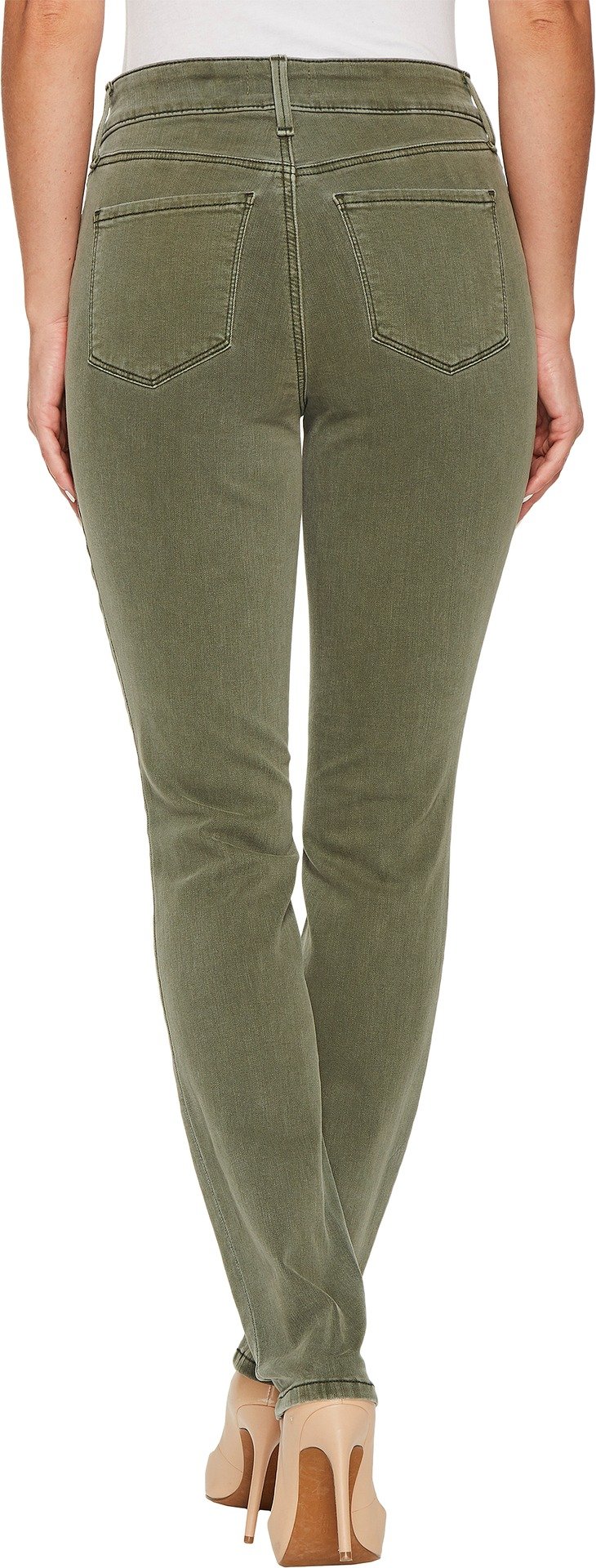 NYDJ Women's Alina High-Rise Skinny Ankle Jeans - Stretch Denim Pants for Work & Casual Wear | Comfortable Slim Fit with Hem Detail