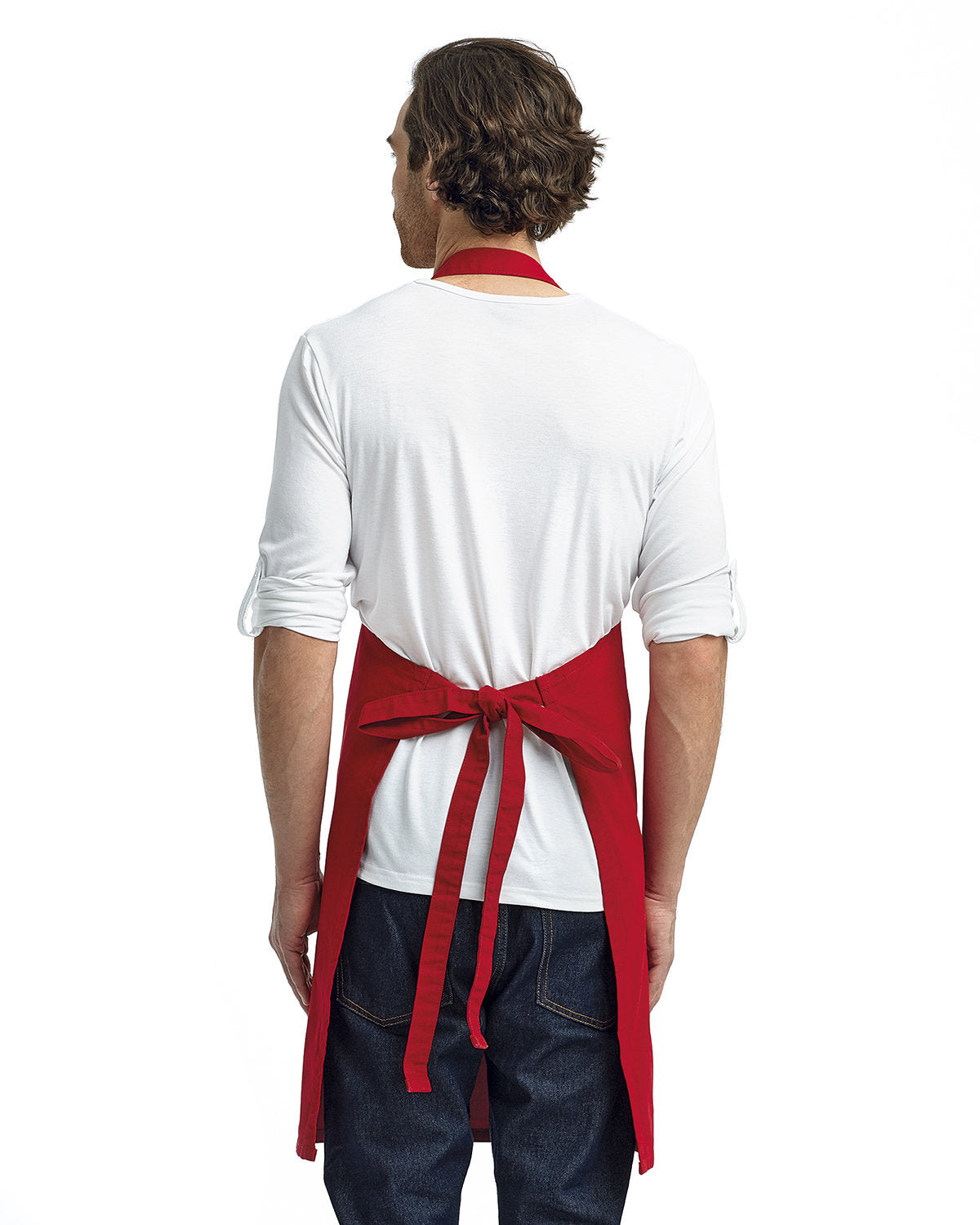 Reprime RP130 Heavy Duty Unisex Canvas Bib Apron - Durable Cotton Work Apron for Cooking, Grilling, Woodworking & DIY Projects