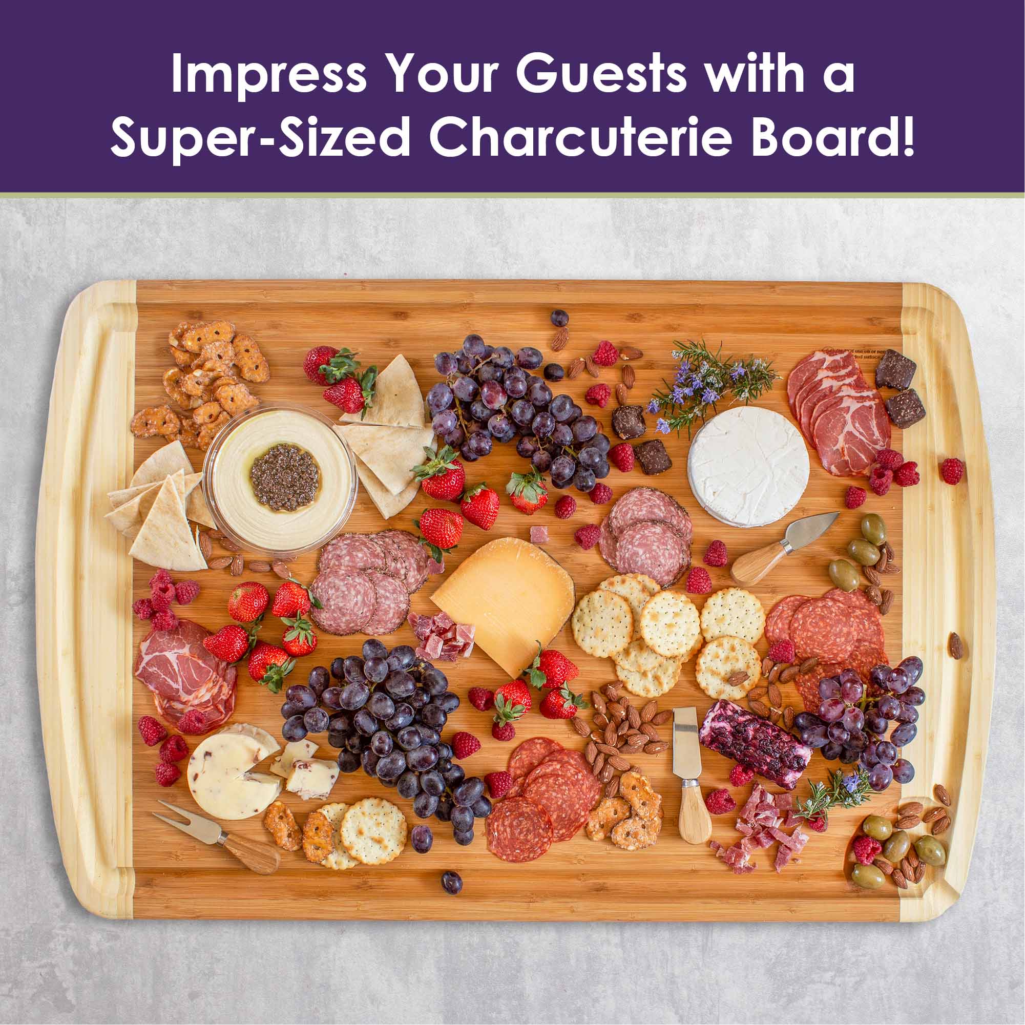 860SI XL Premium Wood Cutting Board & Noodle Board - 36