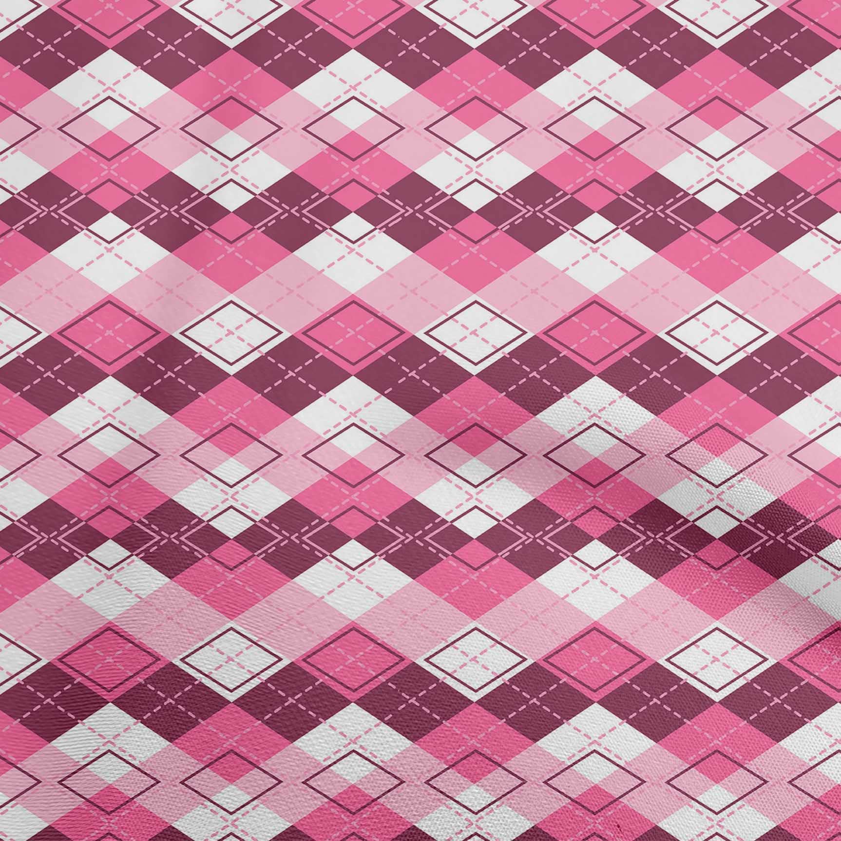 oneOone Cotton Jersey Fuchsia Pink Printed Fabric by The Yard - 58 Inch Wide Soft Stretchy Dress Material for DIY Fashion, Quilting & Home Decor Projects