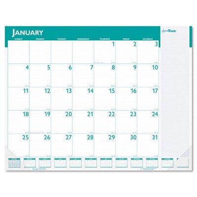 HOD148 - House Of Doolittle Express Track Monthly Desk Pad Calendar | 12-Month Planner for Office & Home | Perfect for Scheduling, Task Management & Productivity