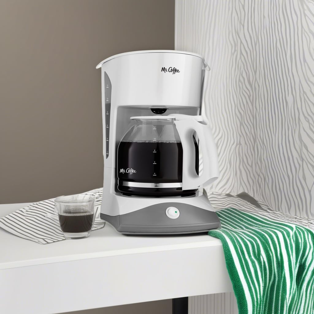Mr. Coffee® Simple Brew 12-Cup Programmable Coffee Maker - Fast Brewing for Home, Office & Dorm Use