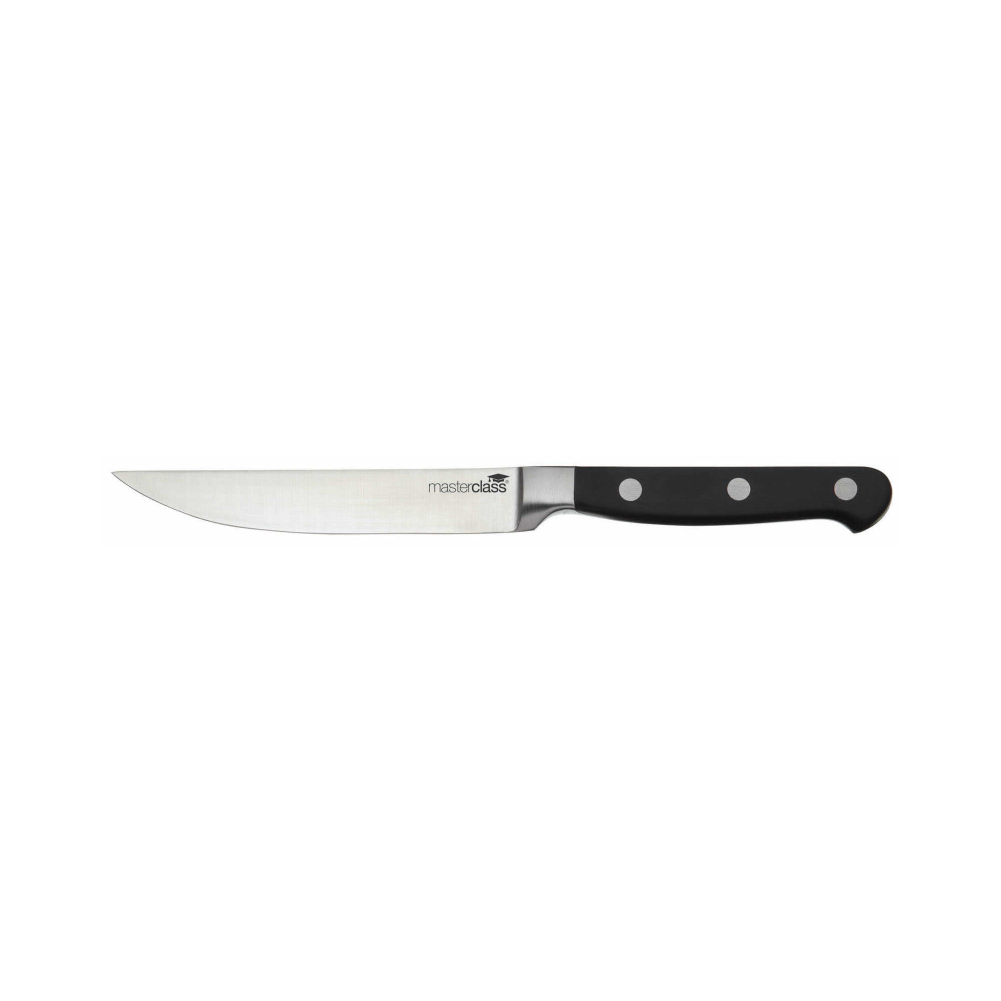 Premium Halo 5-Piece Knife Set with Oak Wood Storage Block - Professional Chef Knives for Cooking, Slicing & Dicing - Perfect Kitchen Gift for Home Cooks & Culinary Enthusiasts