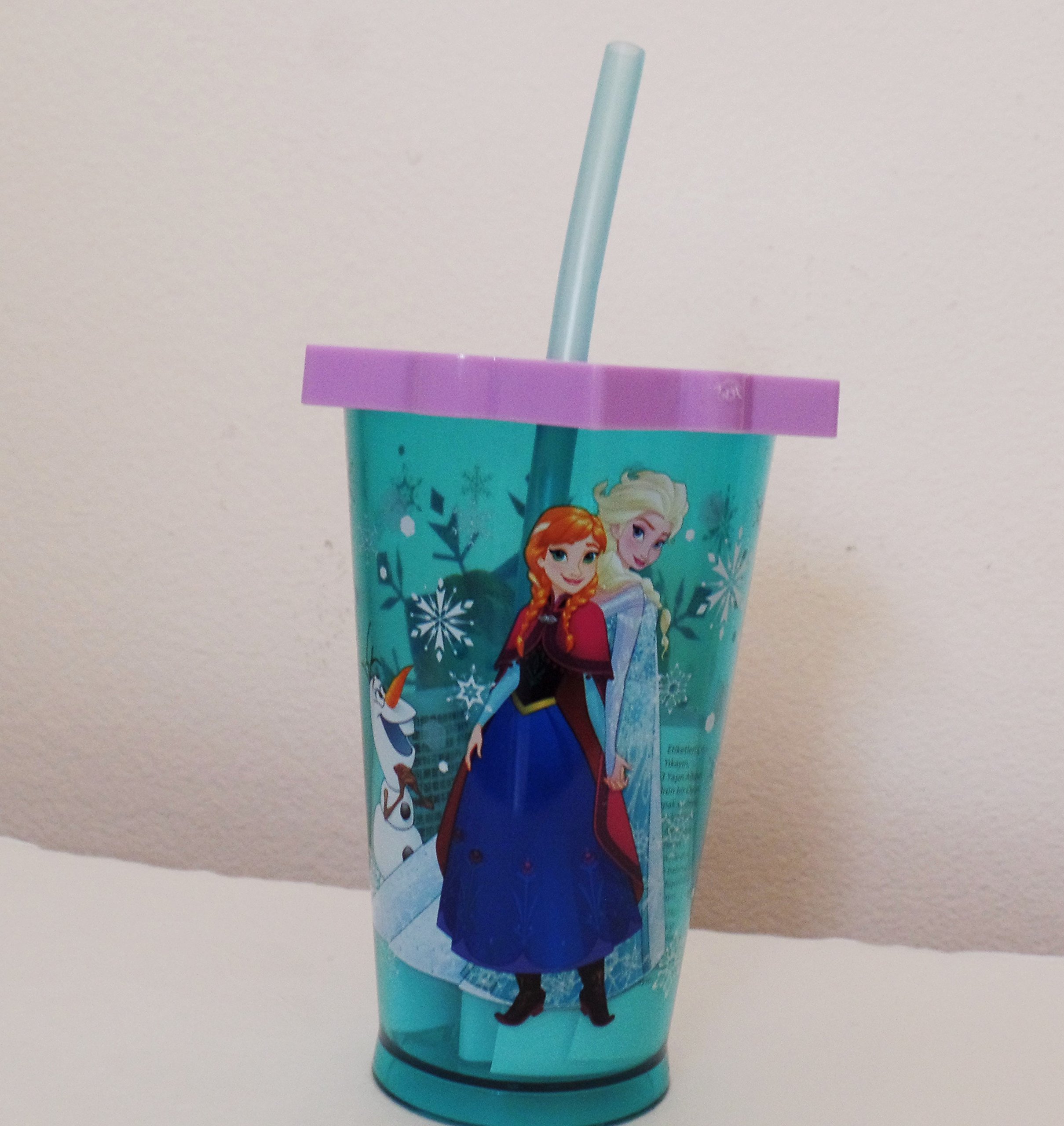 Disney Frozen Anna Elsa Olaf Stainless Steel Tumbler with Lid and Straw - 20oz Insulated Cup for Kids, Hot & Cold Drinks - Perfect for School, Travel, and Birthday Gifts