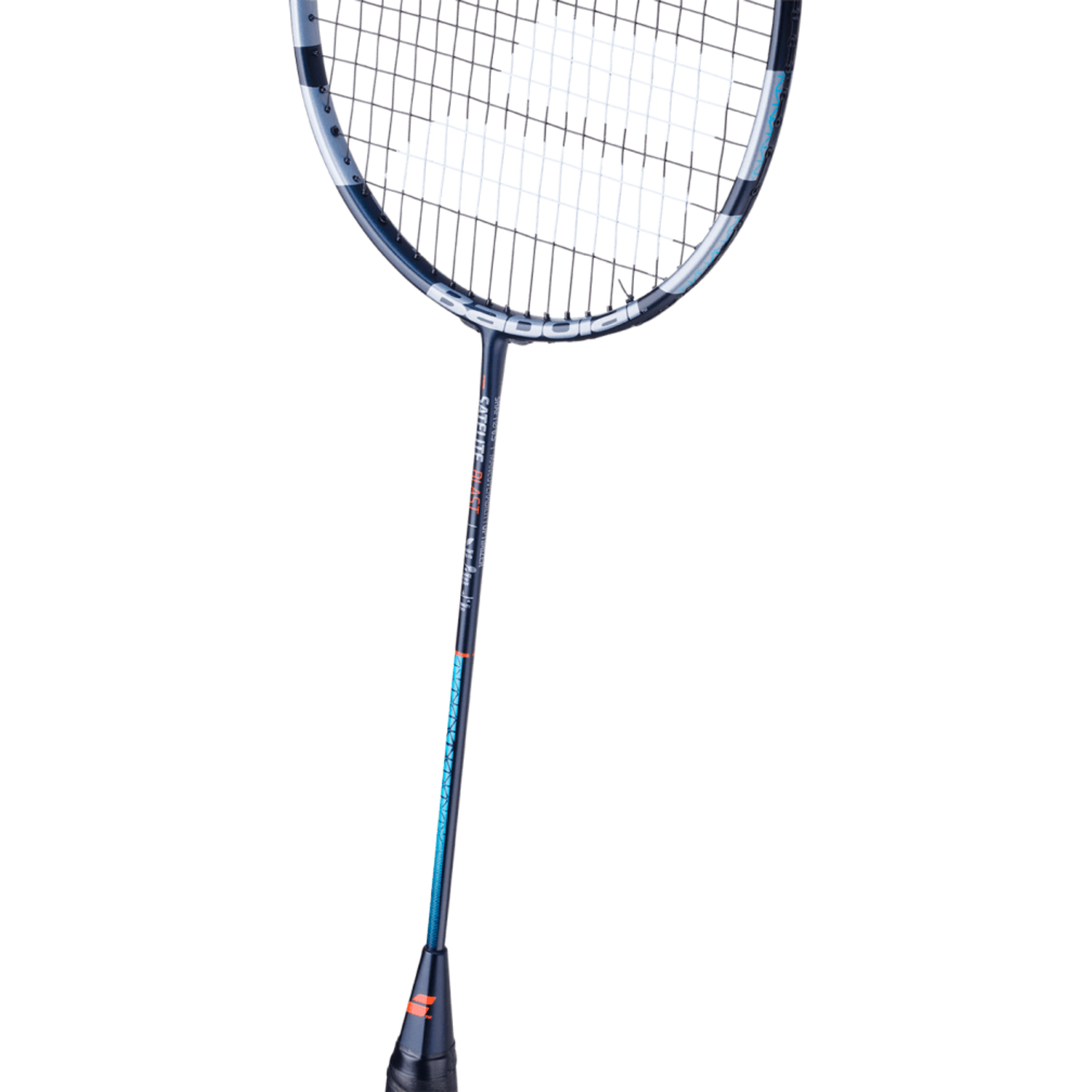 Babolat Satellite Blast Unstrung Badminton Racket - Lightweight Carbon Fiber Shaft for Power & Control [Blue/Red] - Perfect for Competitive Play & Training Sessions