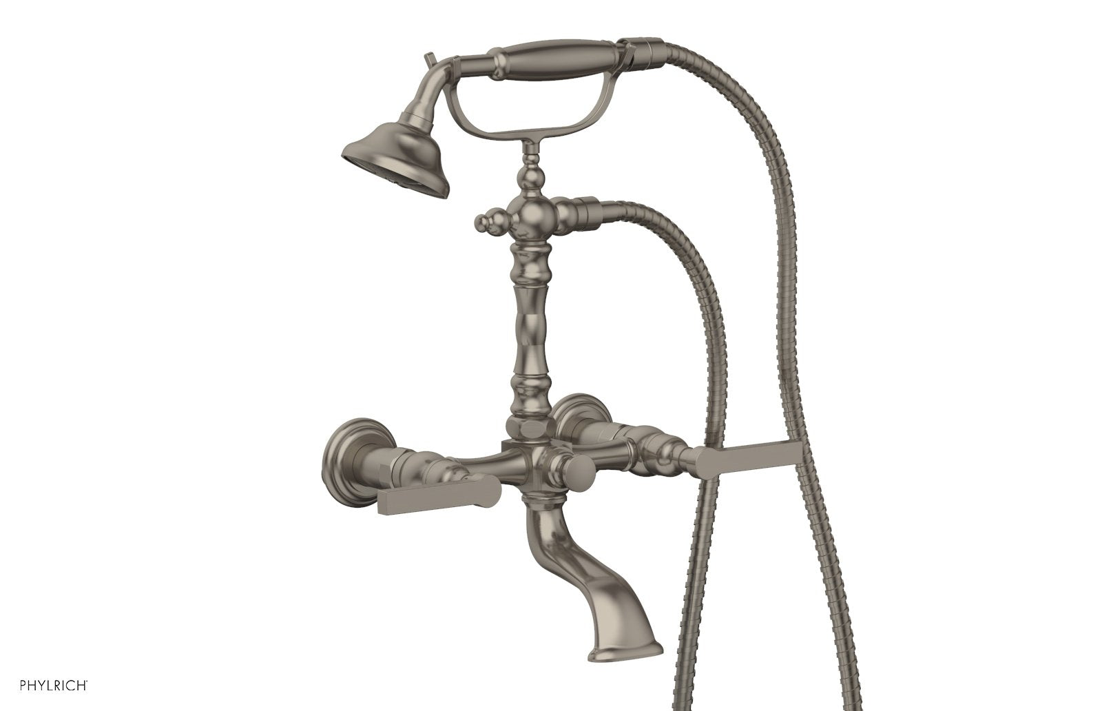 HEX MODERN Exposed Tub & Hand Shower Lever Handle K2393 21 - Chrome Finish Bathroom Faucet for Modern Home & Spa Experience