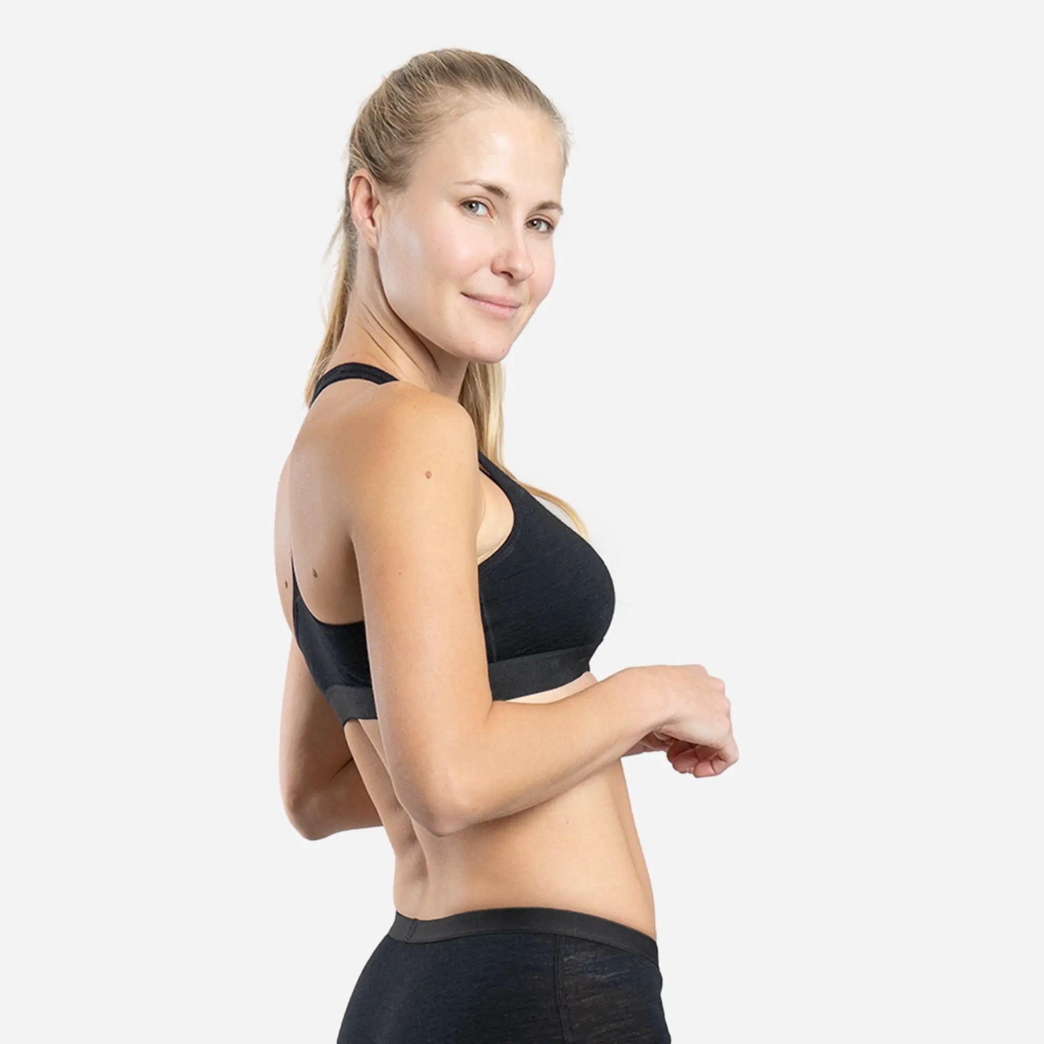 Ultralight Women's Alpaca Wool Sports Bra - 160 GSM - Perfect for Yoga, Running & Outdoor Activities