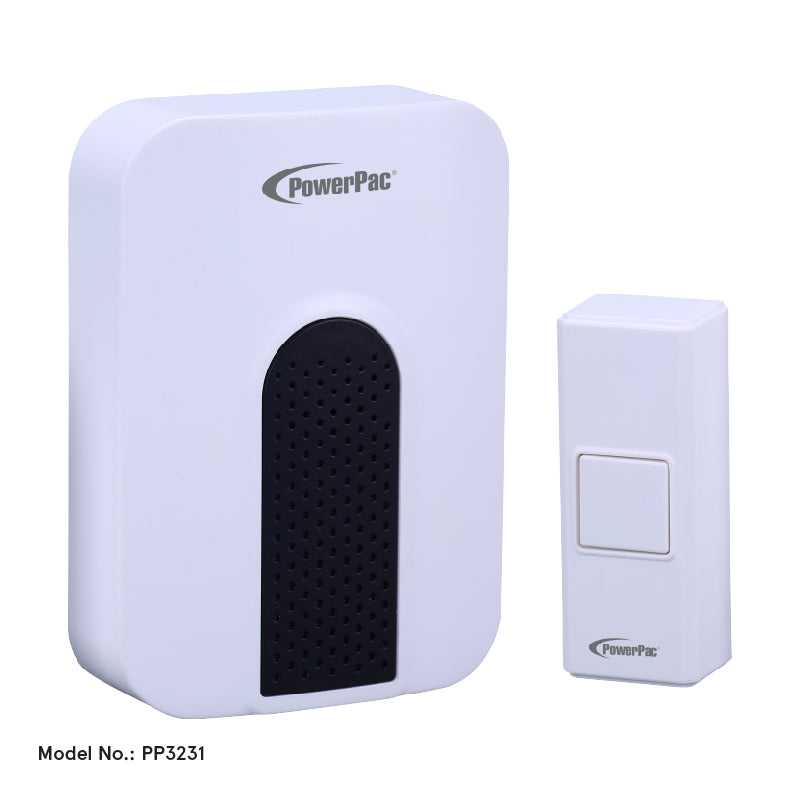 Wireless Doorbell with Remote Chime - Waterproof & Long Range (PP3231) - Ideal for Home, Office, and Business Security