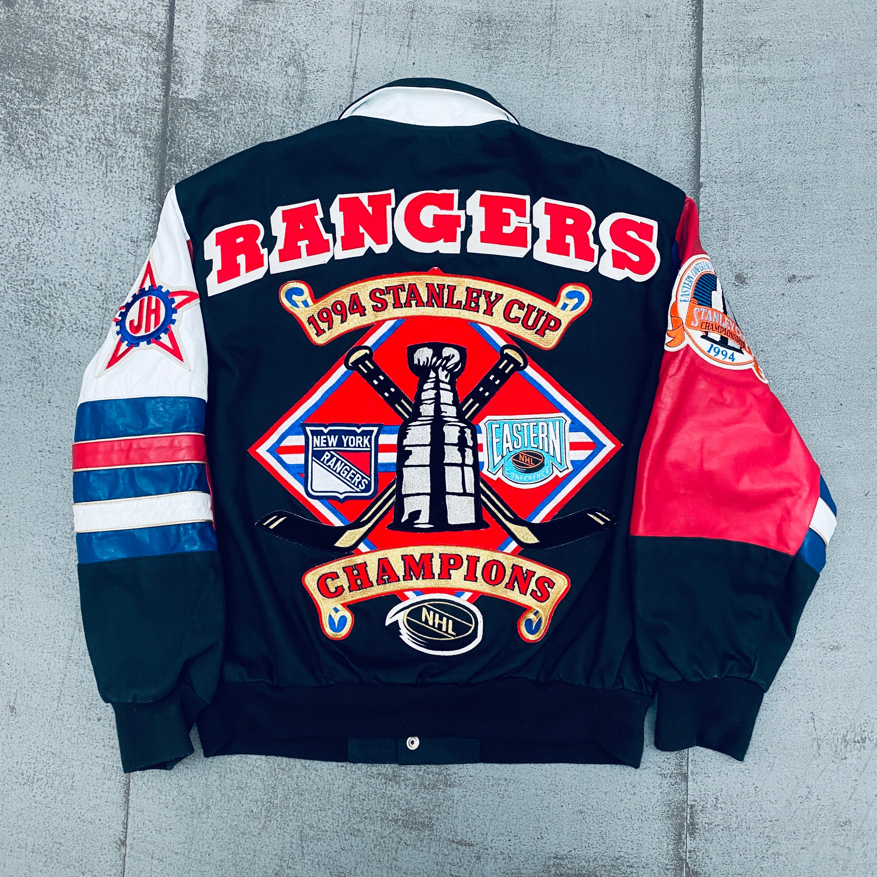 New York Rangers 1994 Stanley Cup Champions Jeff Hamilton Jacket (Large) - Vintage NHL Hockey Fan Gear for Game Day & Collectors