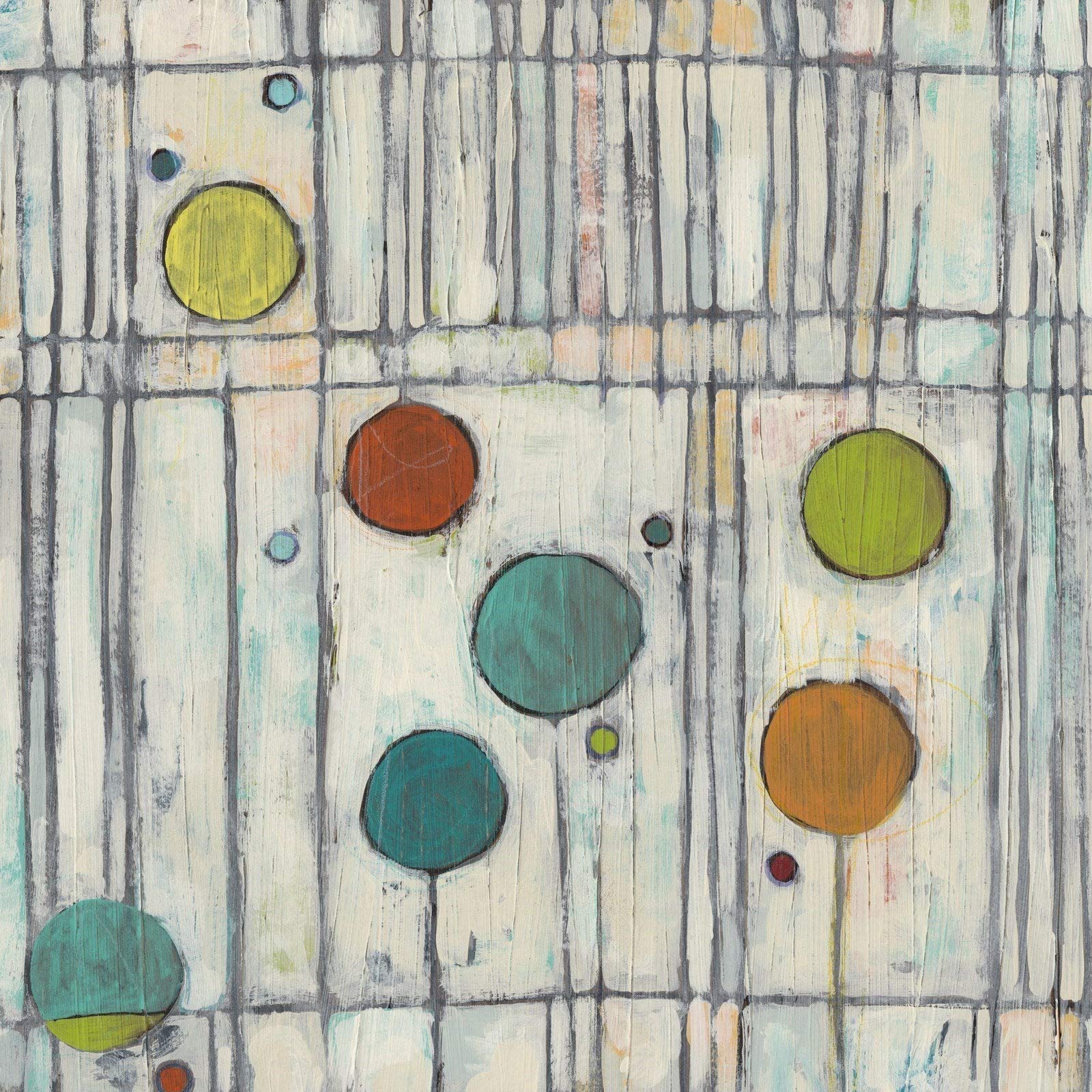 MARMONT HILL - Handmade Arpeggio IV Abstract Art Print on Wrapped Canvas 32x32 Inches - Modern Wall Decor for Living Room, Bedroom & Office