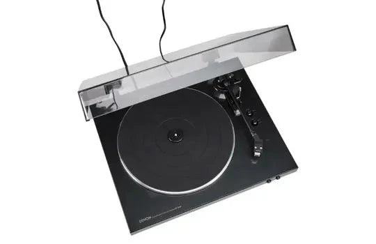Denon DP-300F Fully Automatic Analog Turntable with Built-in Phono Preamp - Vintage Vinyl Record Player for Home Audio & DJ Setup - Perfect for Music Lovers & Audiophiles
