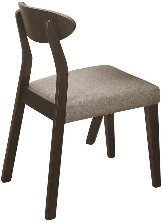 Beane Espresso Side Chair - Modern Wooden Dining Chair for Kitchen, Living Room & Office - Comfortable & Stylish Home Furniture for Small Spaces