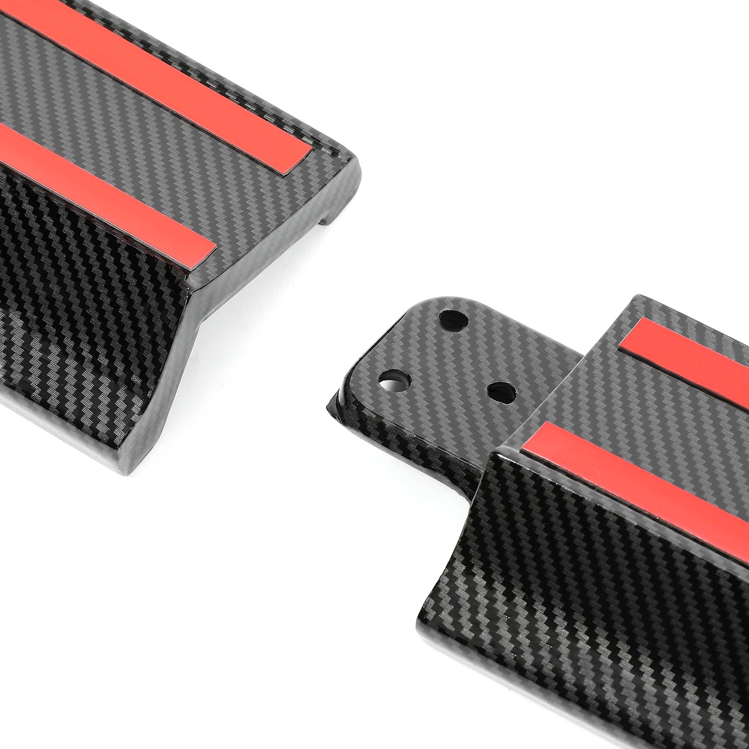 KUAFU Side Skirts for 2017-2023 Tesla Model 3 - ABS Carbon Fiber Style Rocker Panel Spoiler Extensions (4PCS) | Enhance Appearance & Aerodynamics | Perfect for Car Enthusiasts & Performance Upgrades