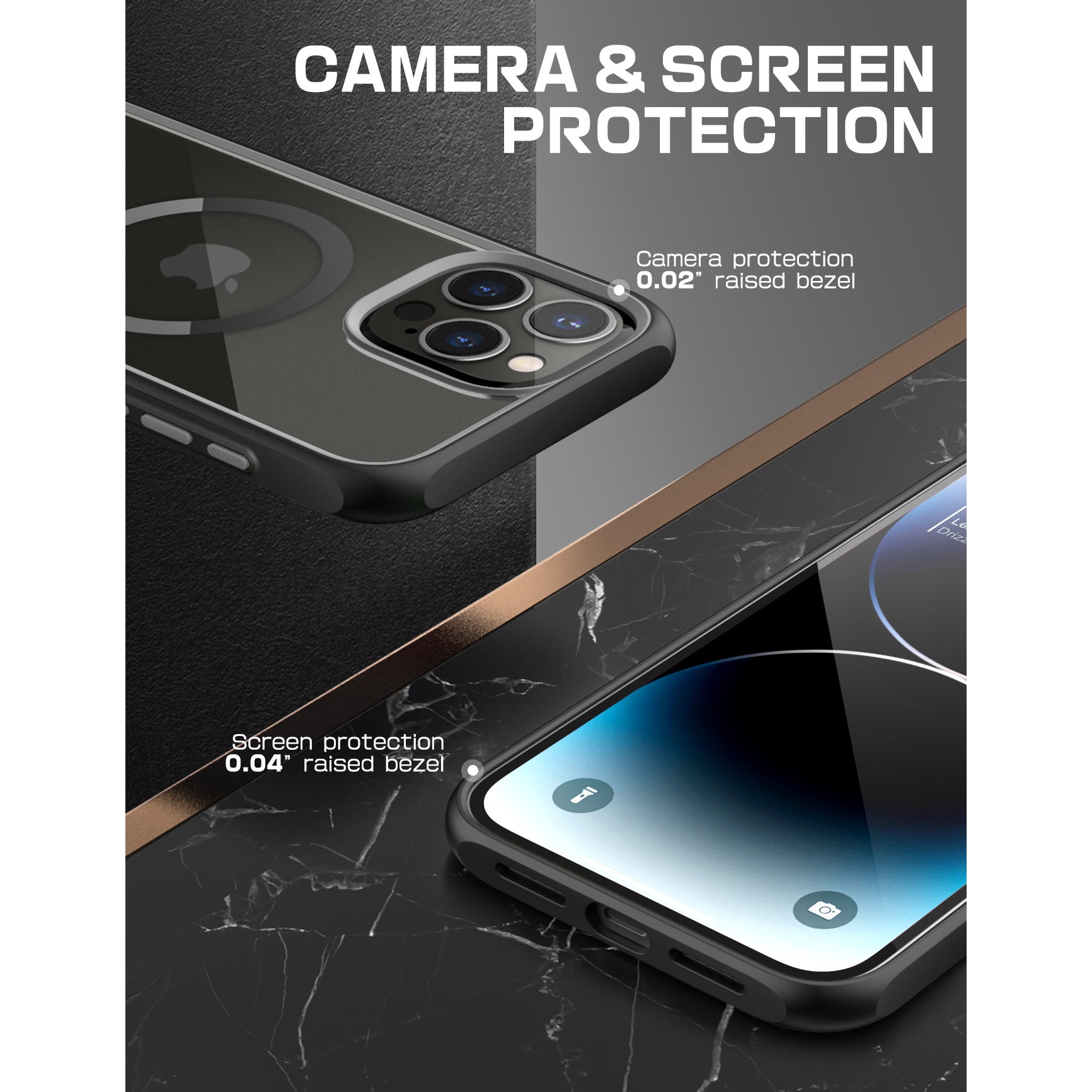 iPhone 15 Pro Case 6.1 Inch - Unicorn Beetle MAG Slim Clear Protective Cover with MagSafe Compatible - Shockproof & Scratch Resistant - Perfect for Everyday Use, Travel & Outdoor Activities