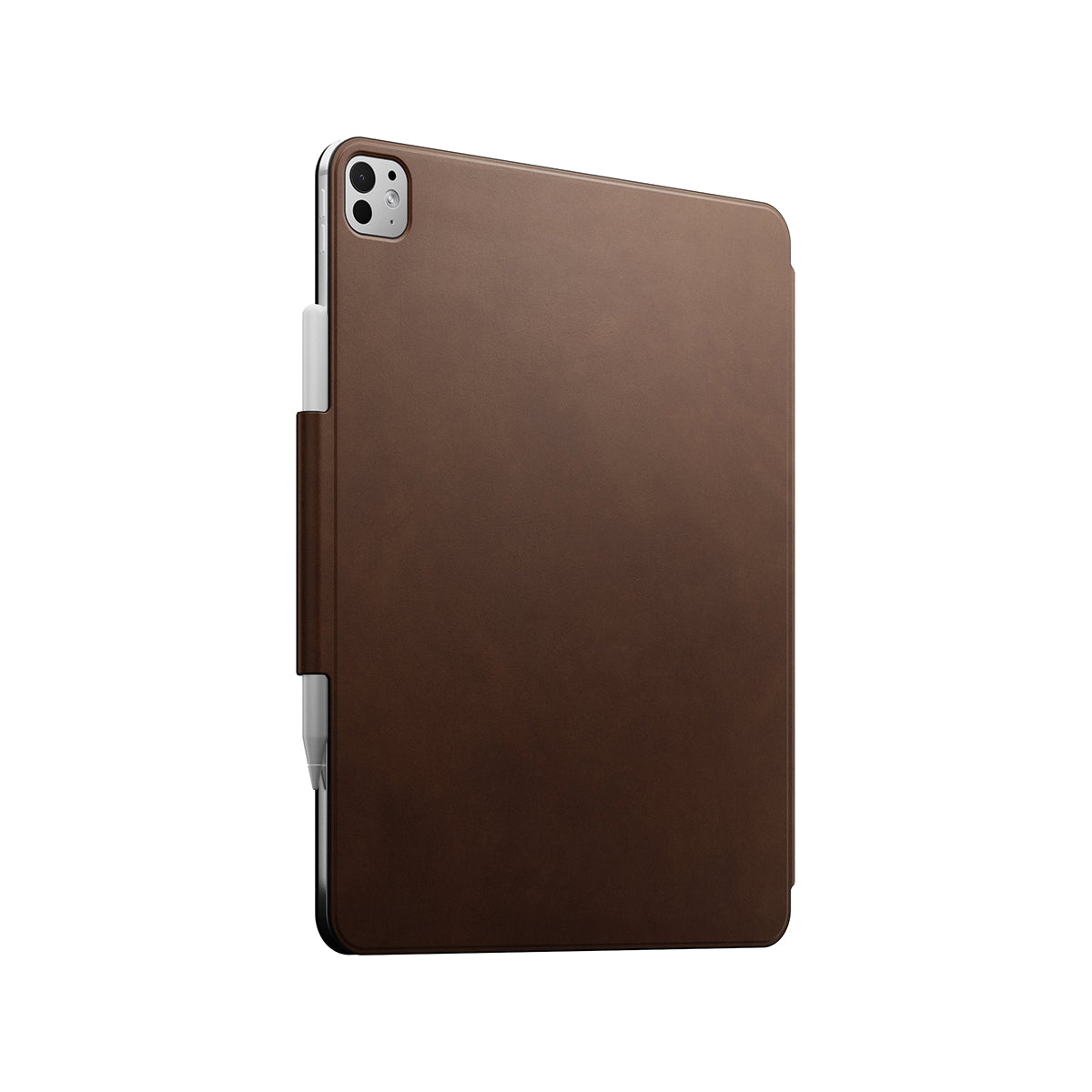 Premium Genuine Leather Folio Case for iPad Pro 13 (M4, 2024) - Slim Protective Cover with Auto Sleep/Wake | Perfect for Business, Travel & Daily Use - Brown