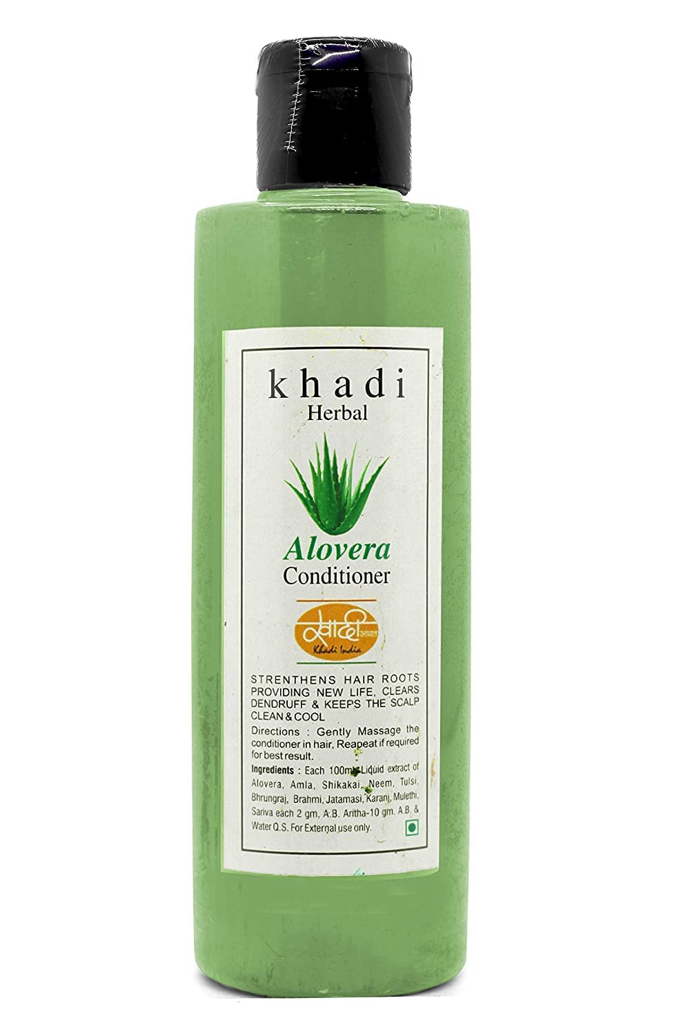 Khadi Natural Aloe Vera Herbal Hair Conditioner for Curly, Dry & Frizzy Hair - Controls Hair Fall | Paraben & SLS Free Conditioner for Men & Women (200ml) - Perfect for Daily Hair Care & Hydration