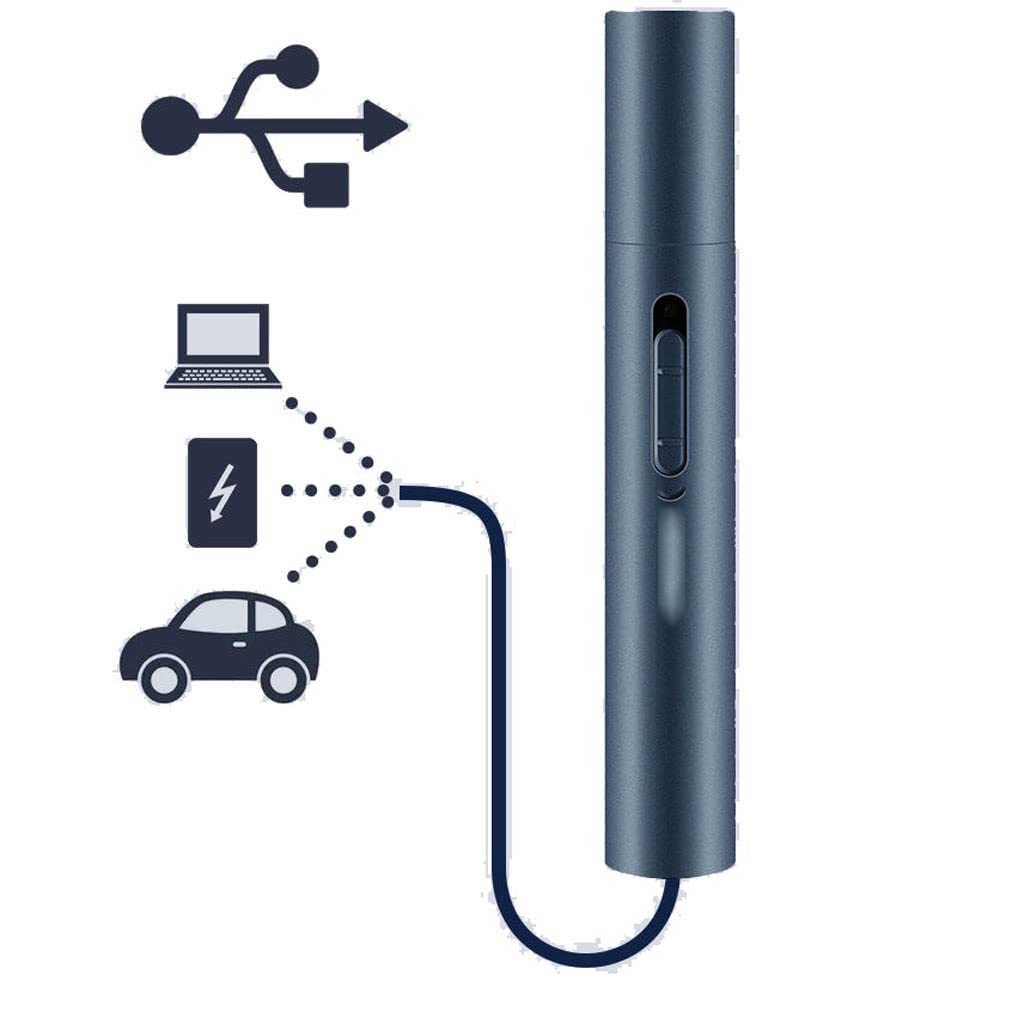 Rechargeable Electric Eyebrow & Nose Hair Trimmer for Men - Painless Grooming Kit with Precision Scissors | Perfect for Travel, Home Use & Personal Care