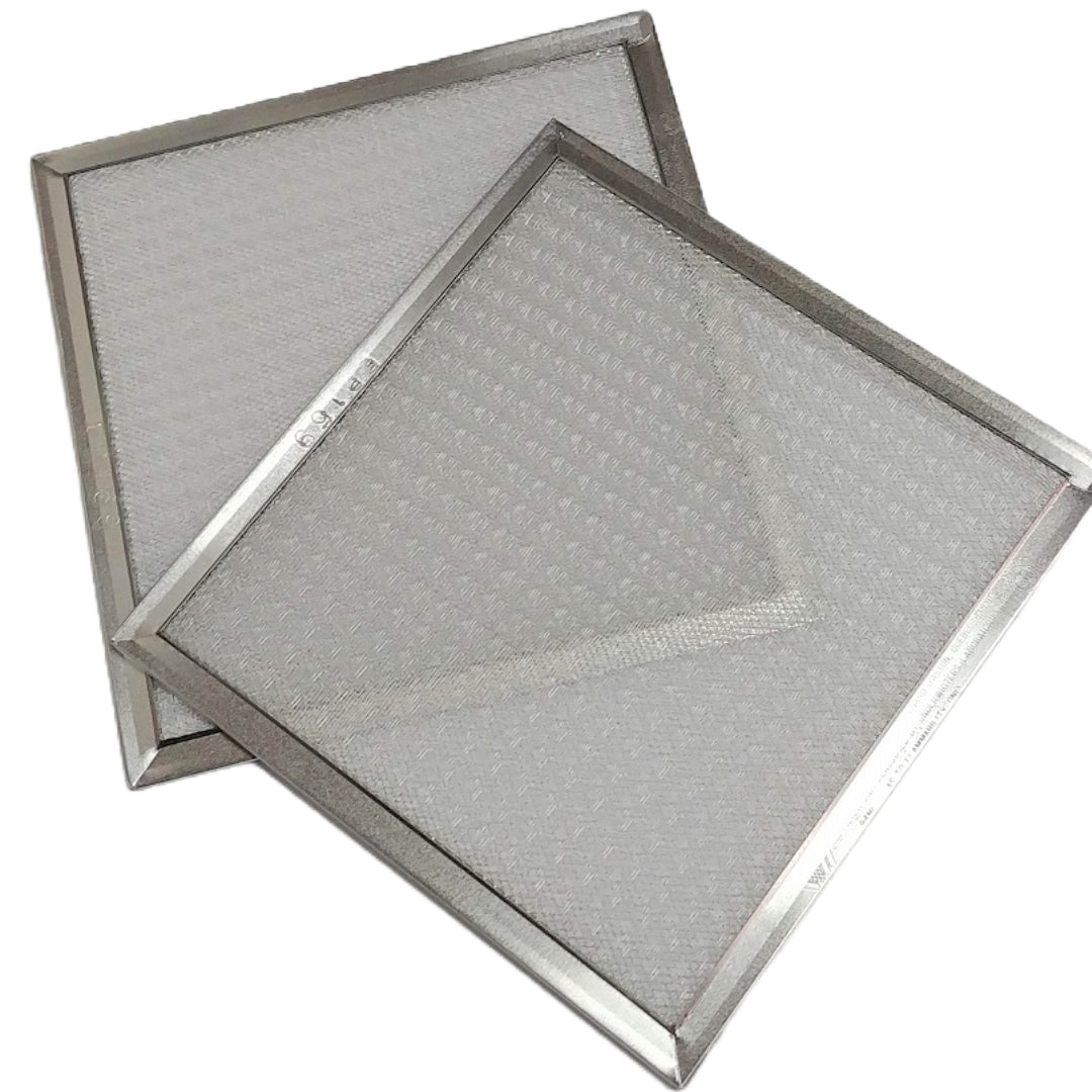 Fantech 405116 Washable Aluminum Mesh MERV 3 HRV/ERV Air Filter Kit - 8 x 8.25 x 1/8 Inches (Set of 2) - Perfect for Home Ventilation Systems & Air Purifiers