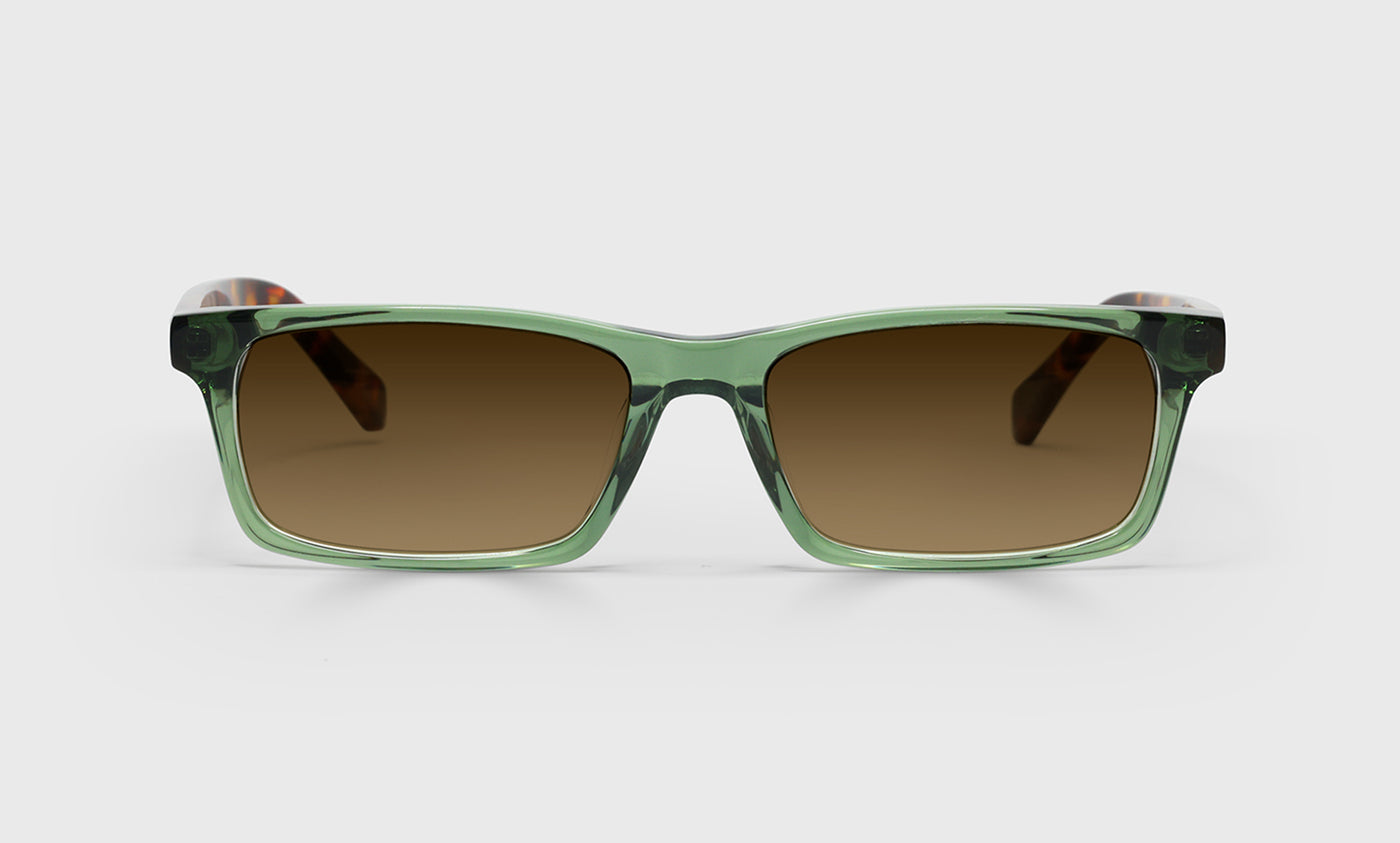 Number Cruncher Color 17 Green Crystal Front Tortoise Temple Eyeglasses - Stylish Reading Glasses for Women & Men, Perfect for Office, Reading & Computer Use