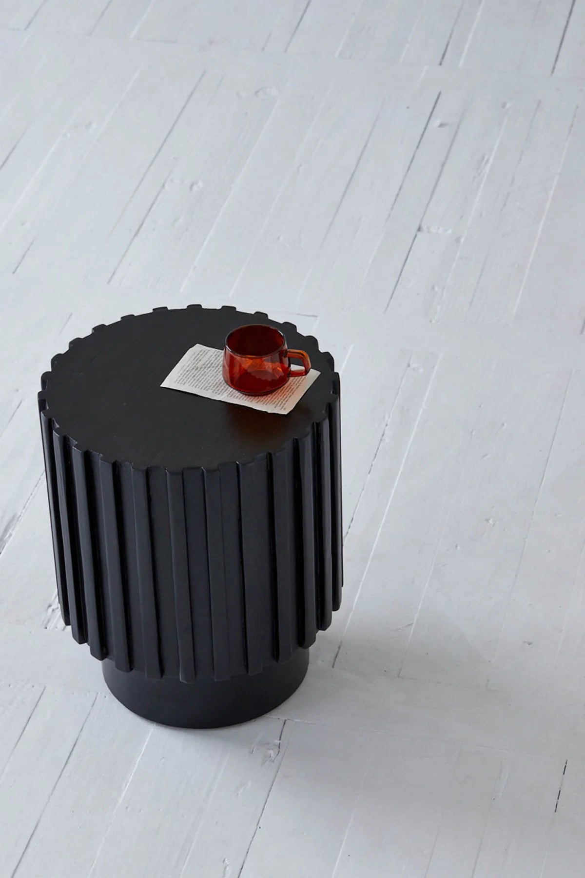 Flora Stool - Modern Boho Rattan Side Table with Storage | Perfect for Living Room, Bedroom & Outdoor Use