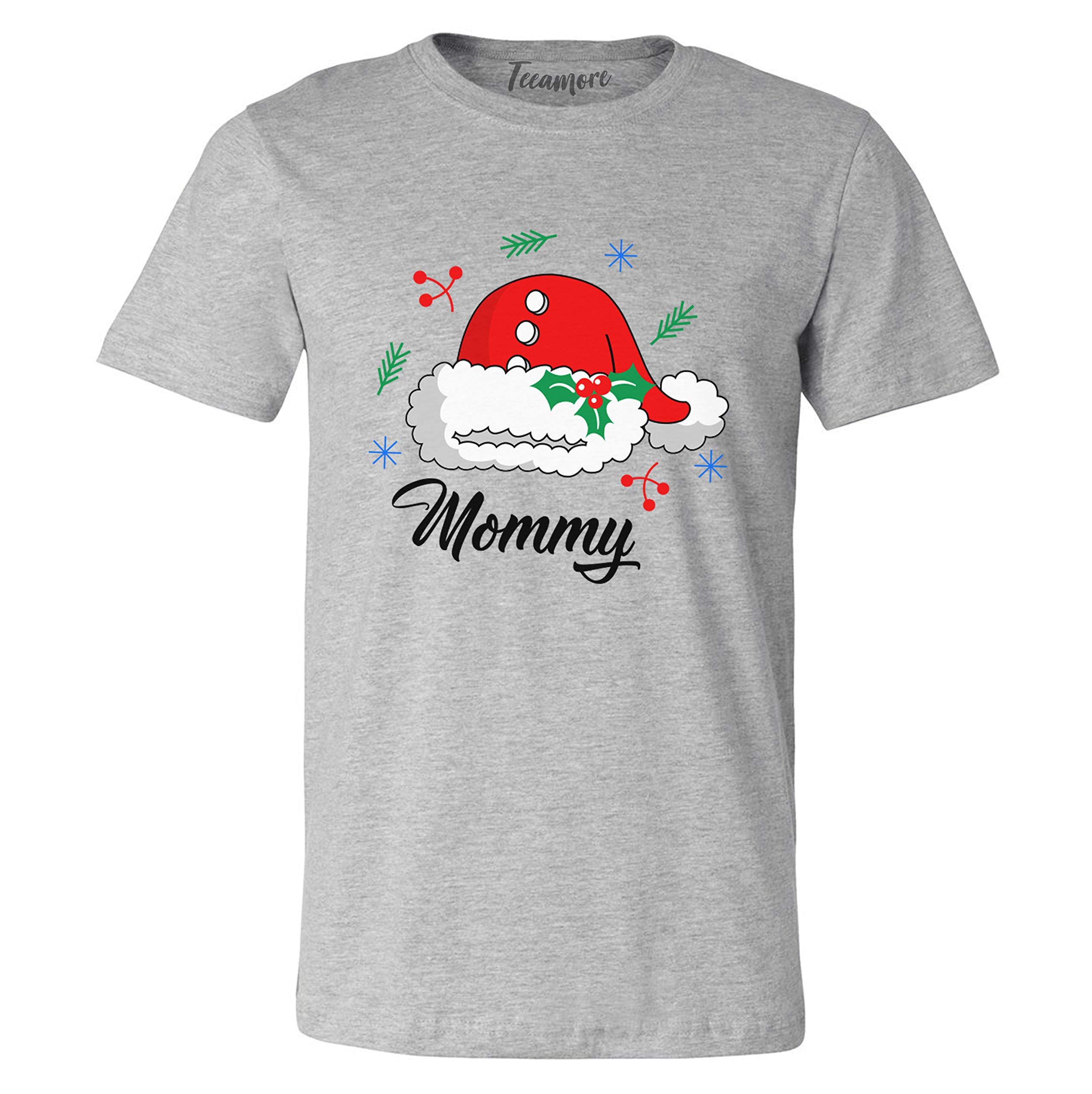 Custom Christmas Santa Shirt - Family Matching Holiday T-Shirts for Women - Perfect for Christmas Photos, Parties & Festive Gatherings