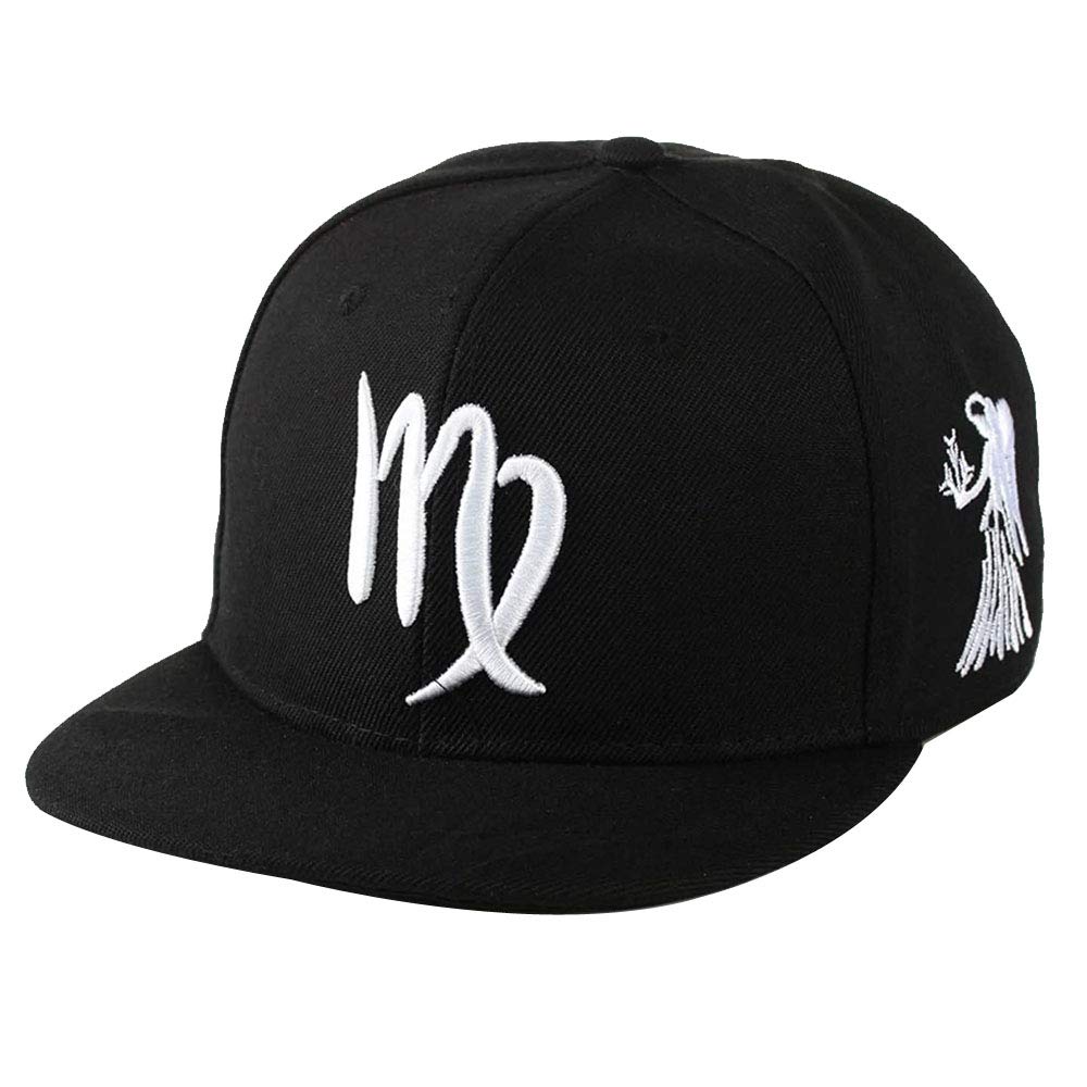 12 Zodiac Constellation Snapback Baseball Caps for Men & Women - Stylish & Adjustable Hats for Outdoor Sports, Fashion, and Daily Wear