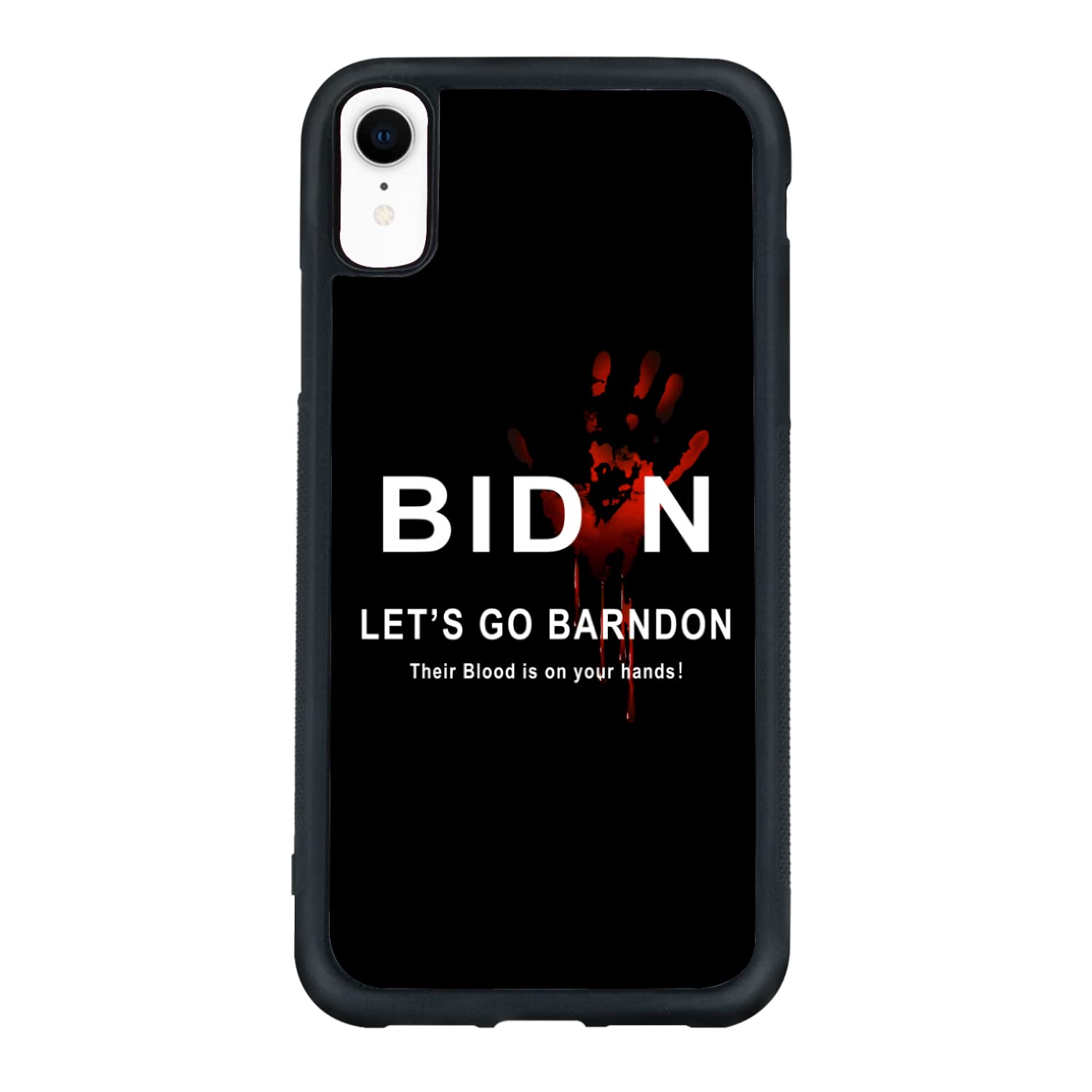 Let's Go Brandon - Crimson Palm iPhone XR Case | Shockproof Protective Cover for iPhone XR 6.1 Inch | Trendy Designer Phone Case for Men, Women & Girls | Perfect for Everyday Use, Travel & Outdoor Activities