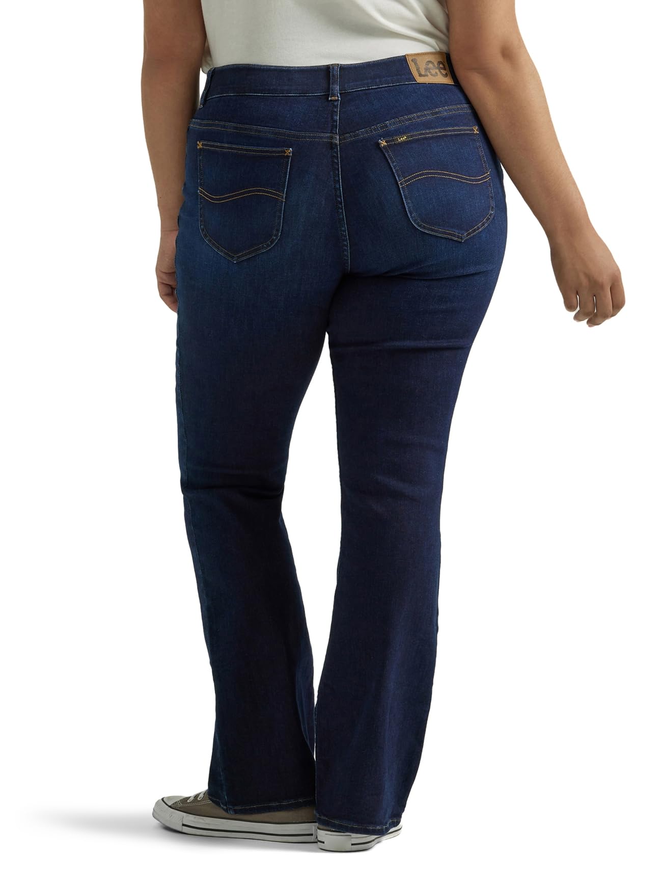 Lee Women's Plus Size Ultra Lux Comfort with Flex Motion Bootcut Jeans - Stretchy & Comfortable Denim for Casual Wear & Everyday Outfits