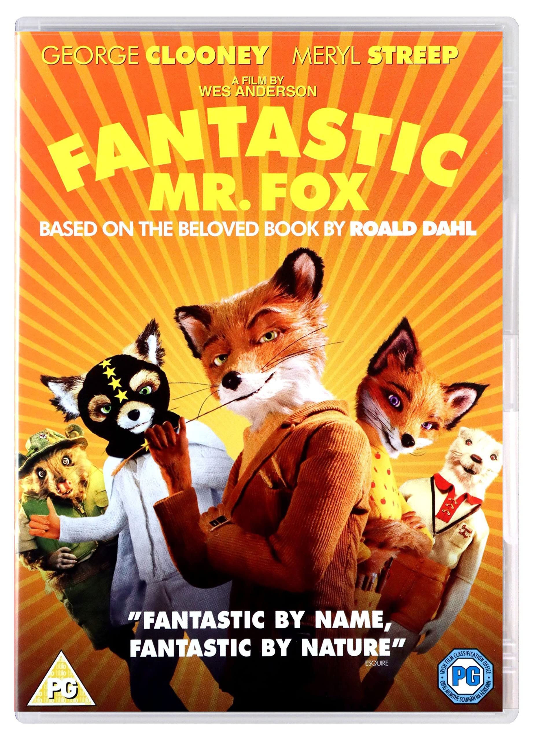 Fantastic Mr Fox DVD - Animated Family Movie, Adventure Comedy Film by Wes Anderson - Perfect for Kids Movie Night & Family Entertainment