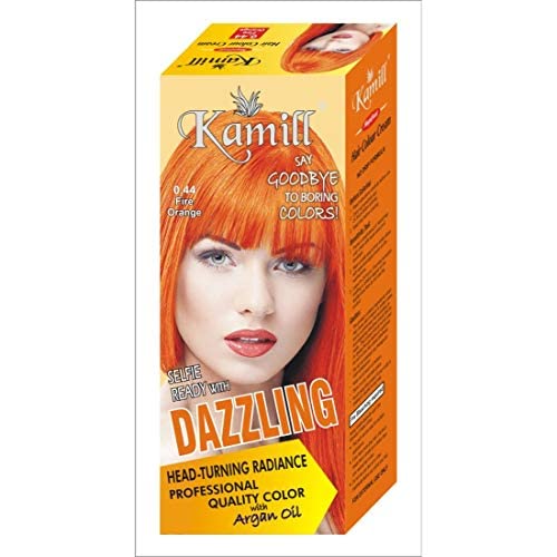 Kamill Permanent Hair Dye for Women & Men - Natural & Organic Formula for Shiny Hair - 0.44 Fire Orange - At-Home Hair Coloring for Vibrant Results - Perfect for DIY Salon Look, Parties & Special Occasions