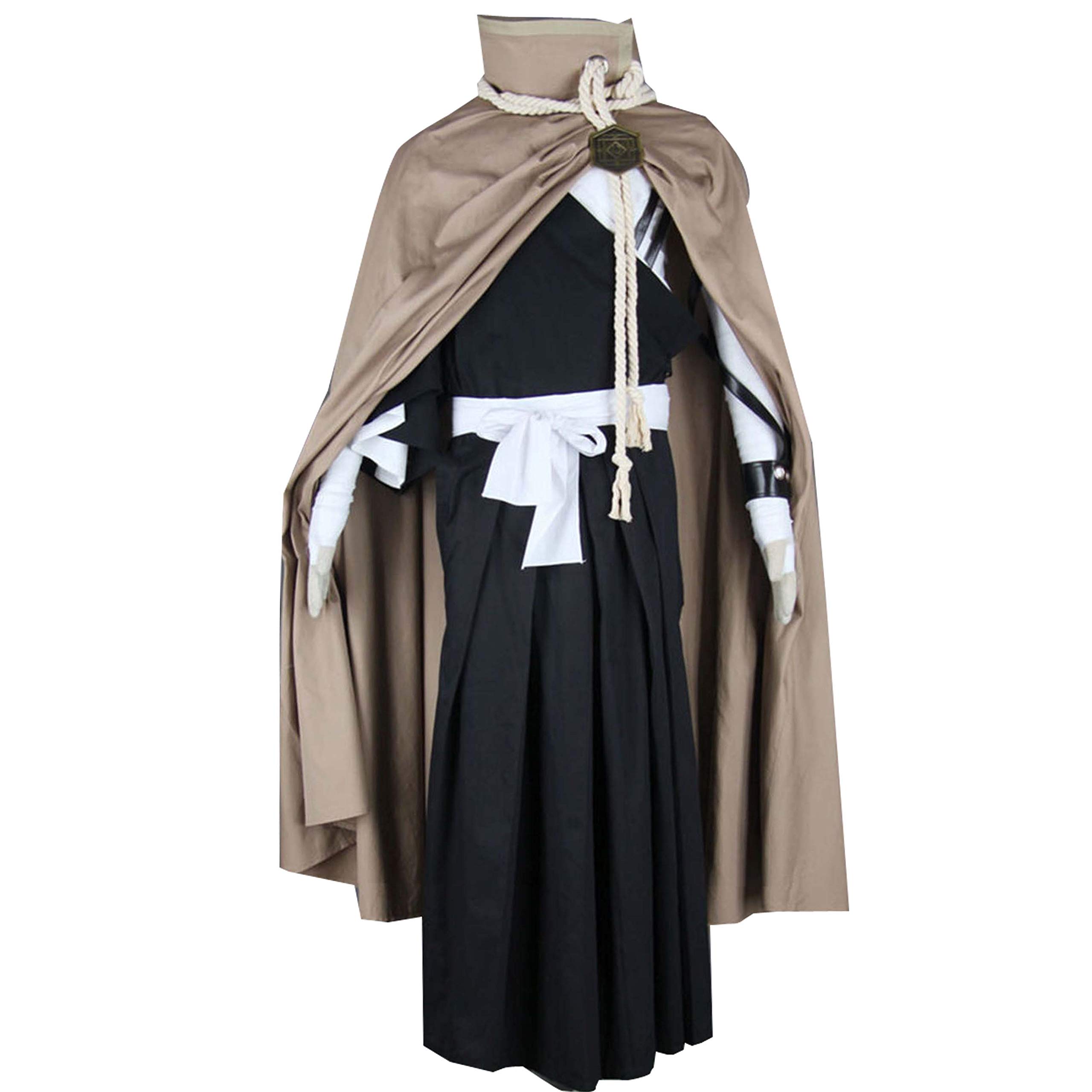Anime Kurosaki Ichigo Cosplay Costume - Deluxe Outfit with Cape & Uniform for Halloween, Comic Con & Cosplay Events
