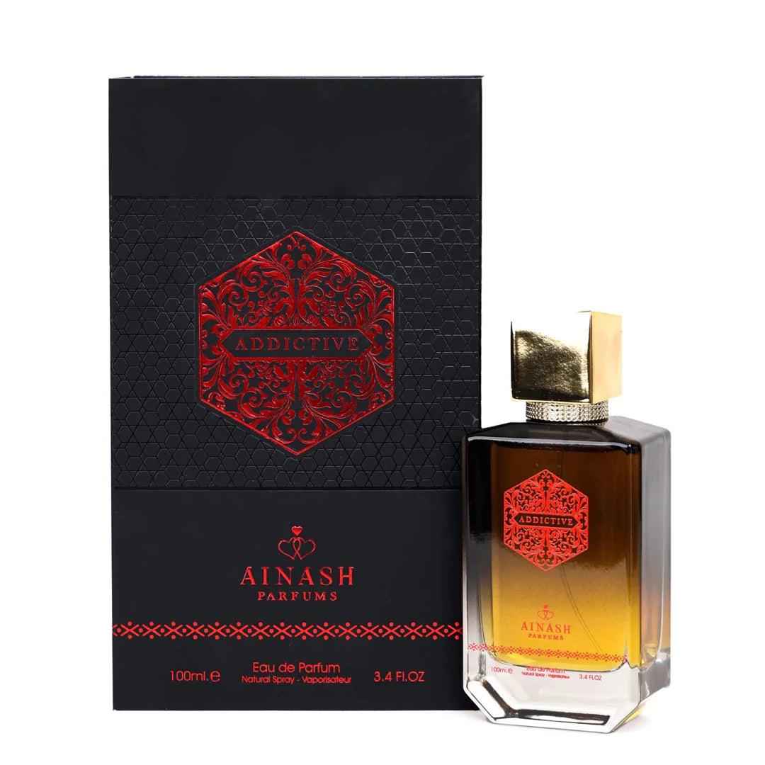 Ainash Addictive 3.4 oz Eau de Parfum Unisex Fragrance - Perfect for Daily Wear, Date Nights & Special Occasions