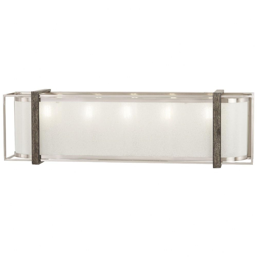 Minka Lavery 4565-098 Tyson's Gate 5-Light Bathroom Vanity Lighting - 300W Brushed Nickel Wall Sconce for Bathroom, Powder Room & Dressing Area