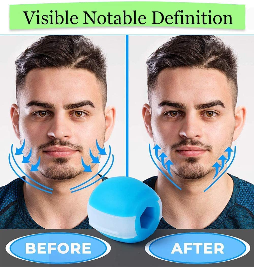 Clopic Jawline Exerciser & Double Chin Reducer for Women & Men - Face Slimming Tool, Jaw Toner & Facial Muscle Trainer - Perfect for Home Workouts, Office Use & Travel Fitness Routines