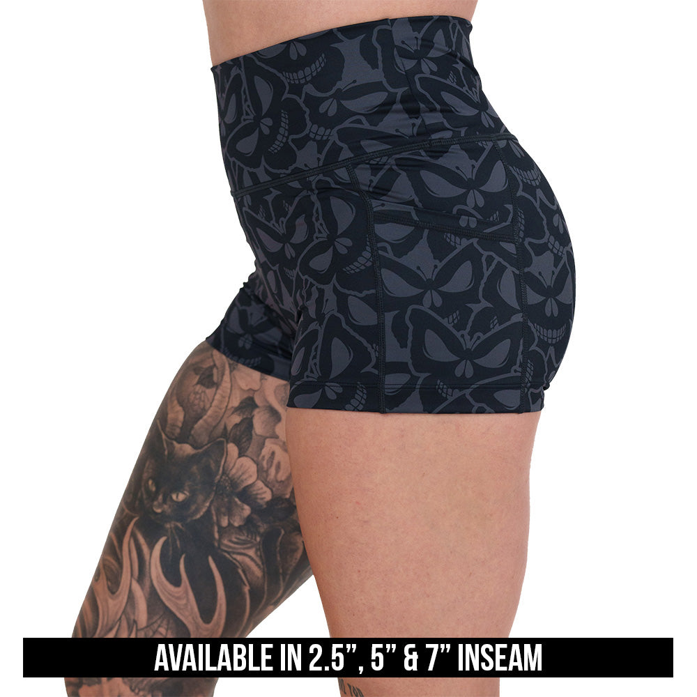 Stylish Flutter Skull Shorts for Women - Trendy Summer Casual Wear | Perfect for Beach, Gym, and Everyday Outfits