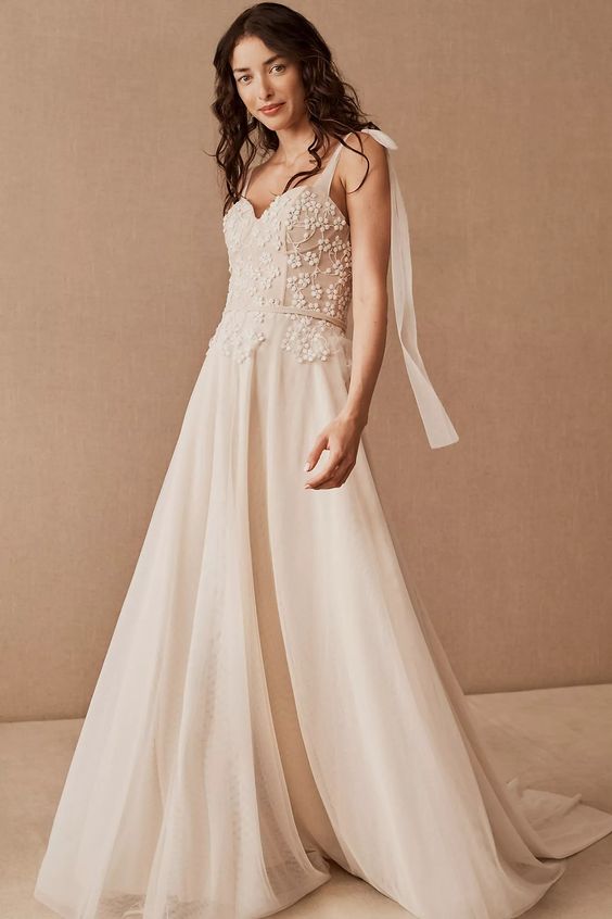 BHLDN Especial Ceremony Gown - Elegant Wedding Dress for Brides & Formal Events | Perfect for Church Weddings, Vow Renewals & Evening Galas