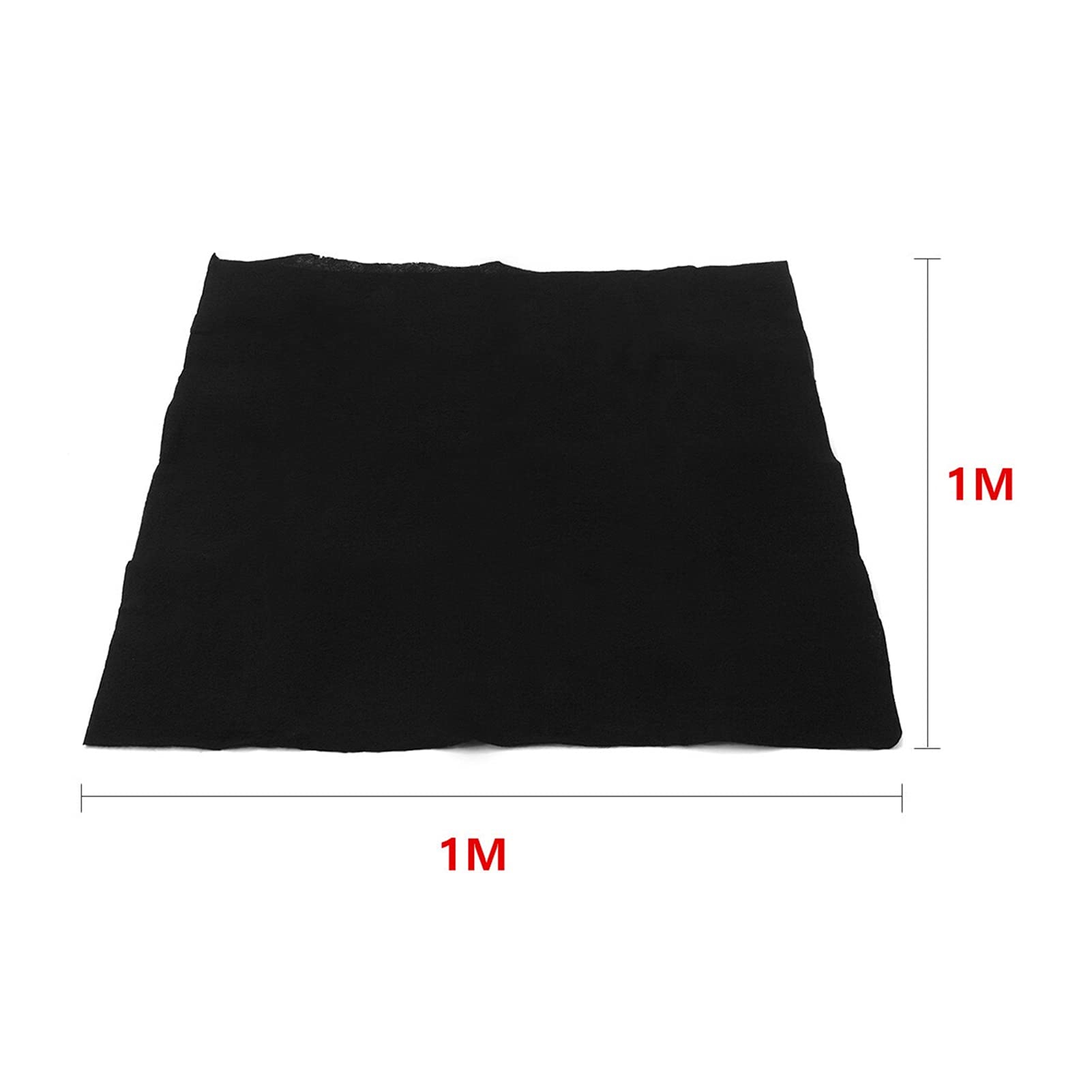 LANGshaw 1m x 1m Air Conditioner Filter Fabric - 5mm/10mm Thickness, Black - Replacement Filter Material for AC Units & Air Purifiers - Perfect for Home, Office & HVAC System Maintenance