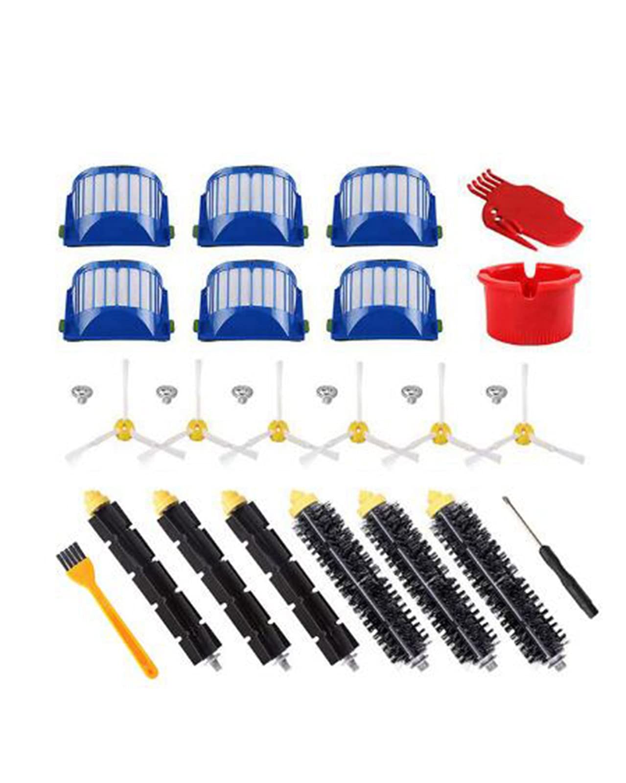 iRobot Roomba 500 600 Series Replacement Parts Kit - Compatible with Models 550 595 610 620 630 650 670 680 690 | Vacuum Cleaner Accessories for Maintenance & Repair | Perfect for Home Cleaning & Pet Hair Removal