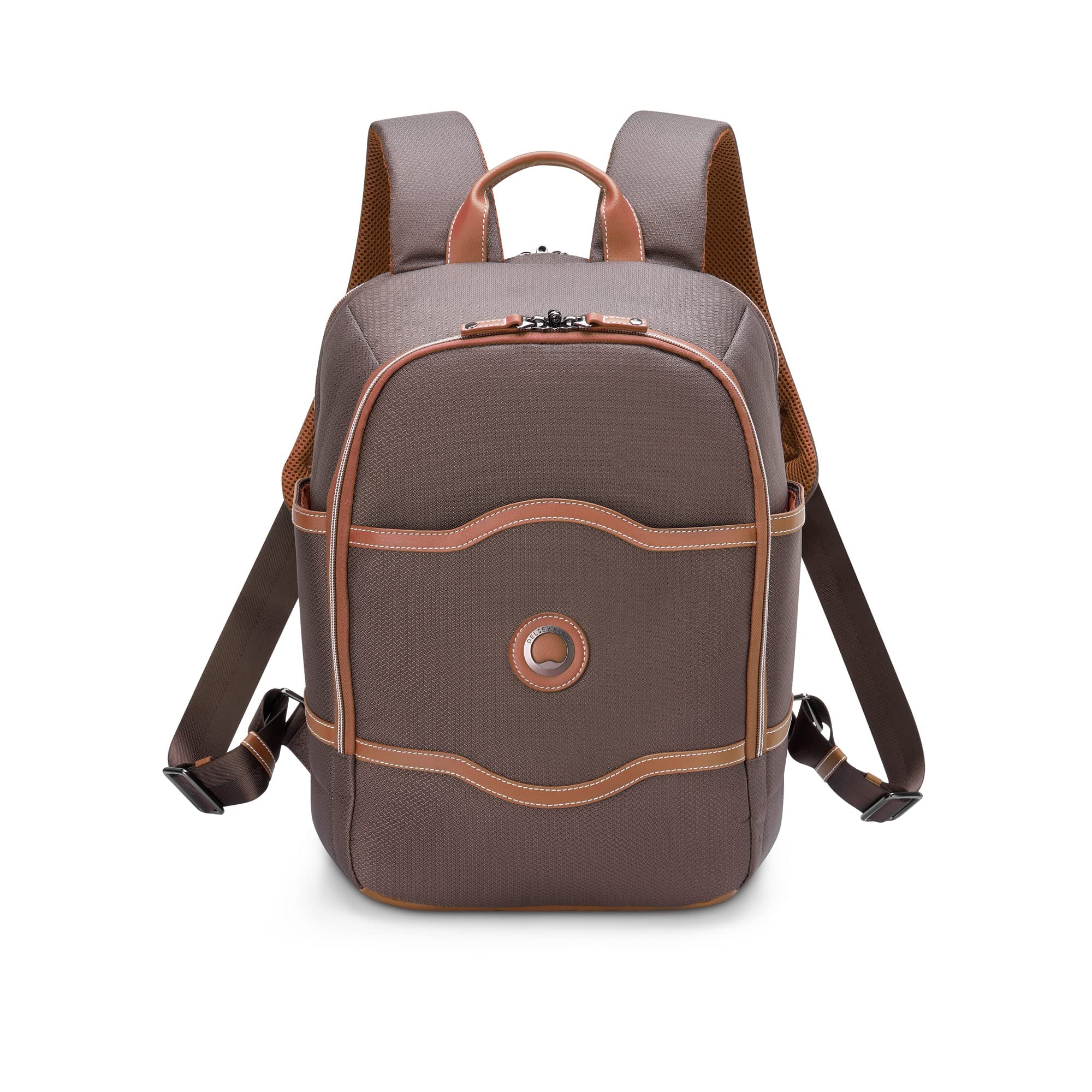 Delsey Paris Chatelet 2.0 Travel Laptop Backpack for Men & Women - 15.6 Inch Laptop Compartment, Water-Resistant, Business & College Backpack - Perfect for Commuting, Air Travel & Daily Use (Chocolate Brown)